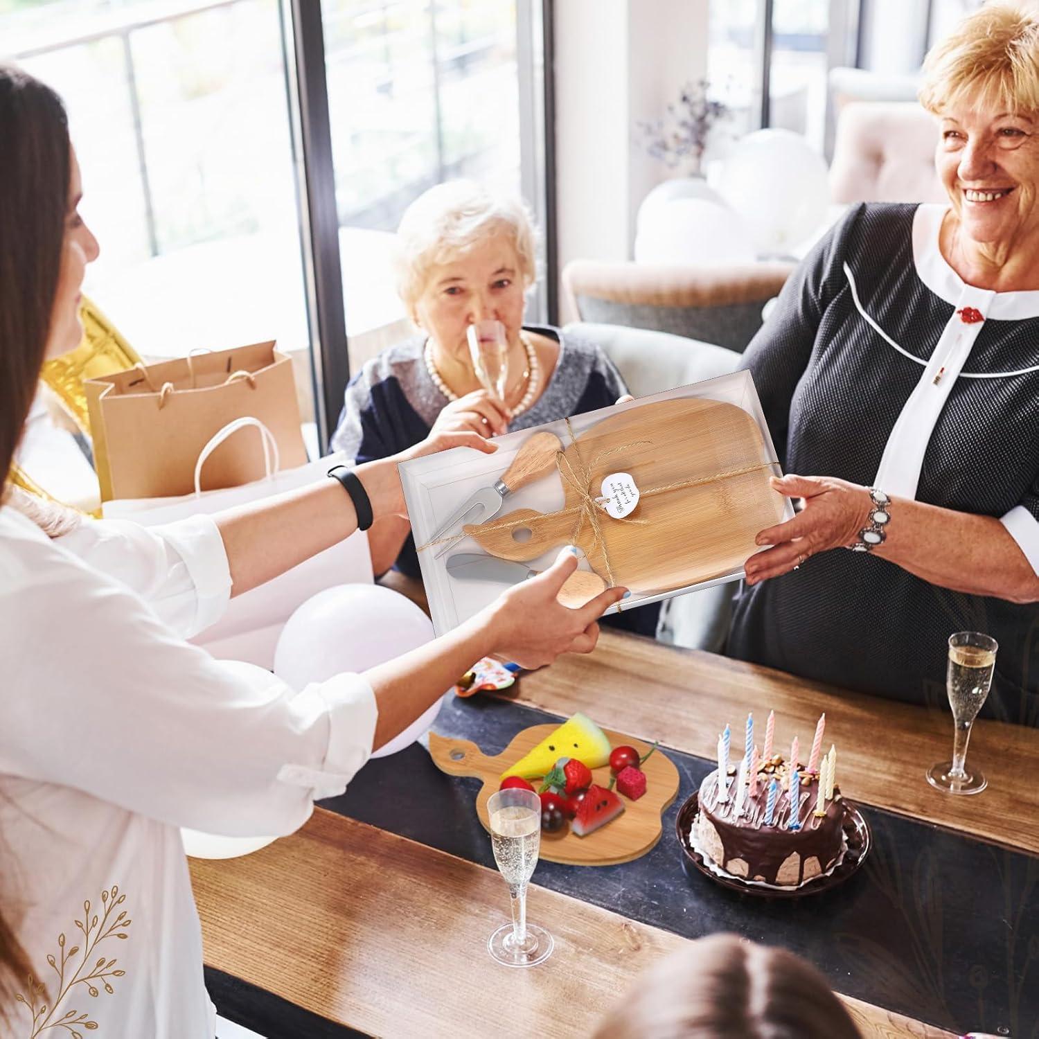 Conjunto de Tabla de Queso de Bambú Nuogo 16 Piezas Manzana