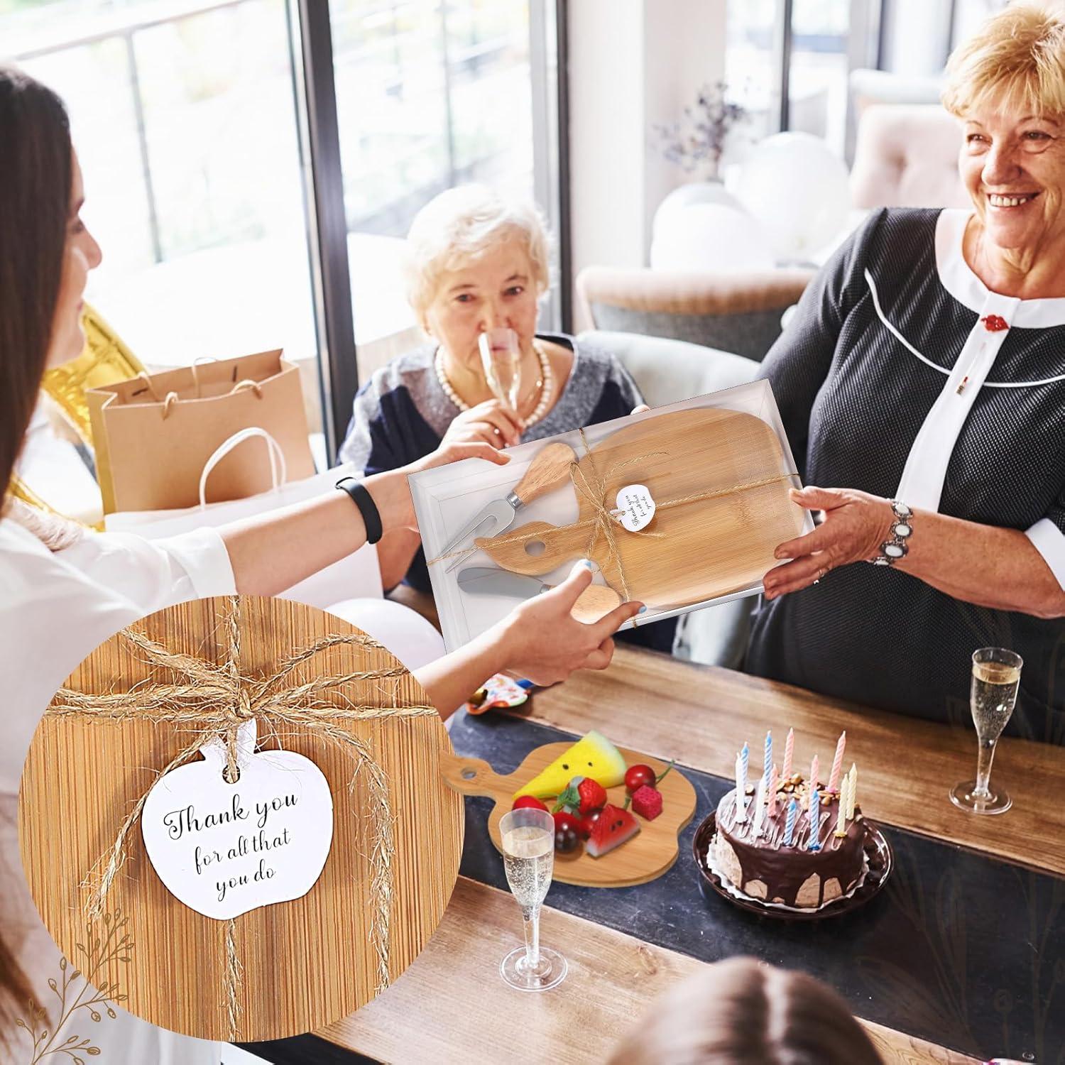 Conjunto de Tabla de Queso de Bambú Nuogo 16 Piezas Manzana