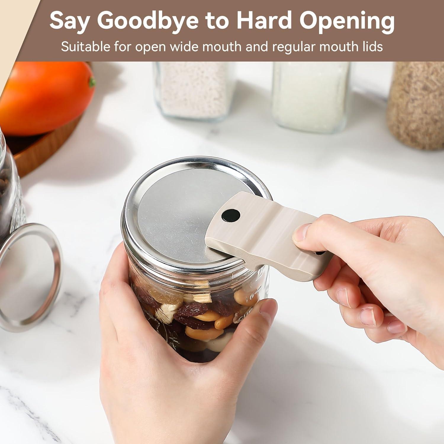 Abridores de Tarros Dreyoo - 2 Piezas Beige, Imán Fuerte