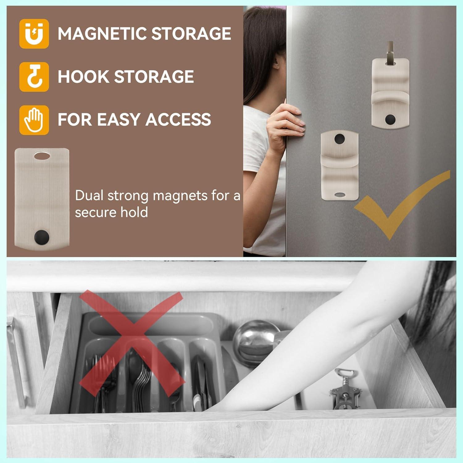 Abridores de Tarros Dreyoo - 2 Piezas Beige, Imán Fuerte