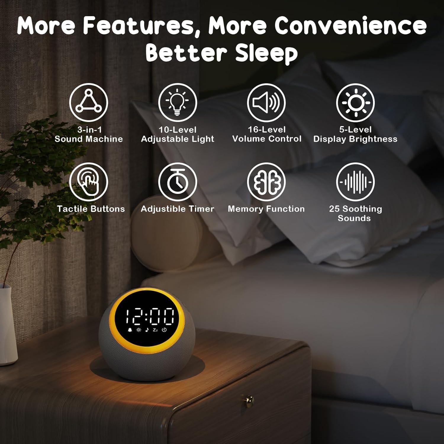 Máquina de Sonido Rohent SM01 - 25 Sonidos Relajantes