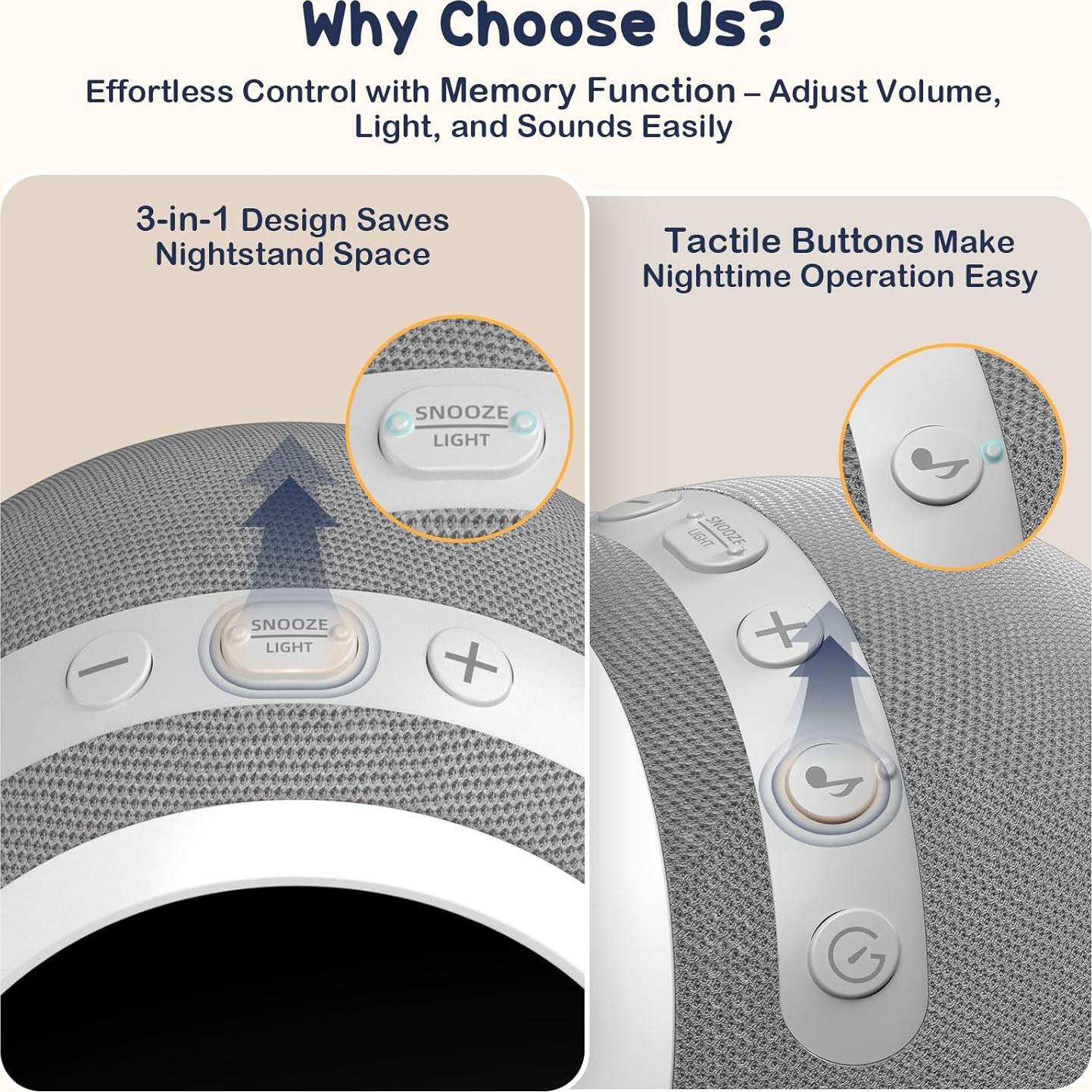 Máquina de Sonido Rohent SM01 - 25 Sonidos Relajantes