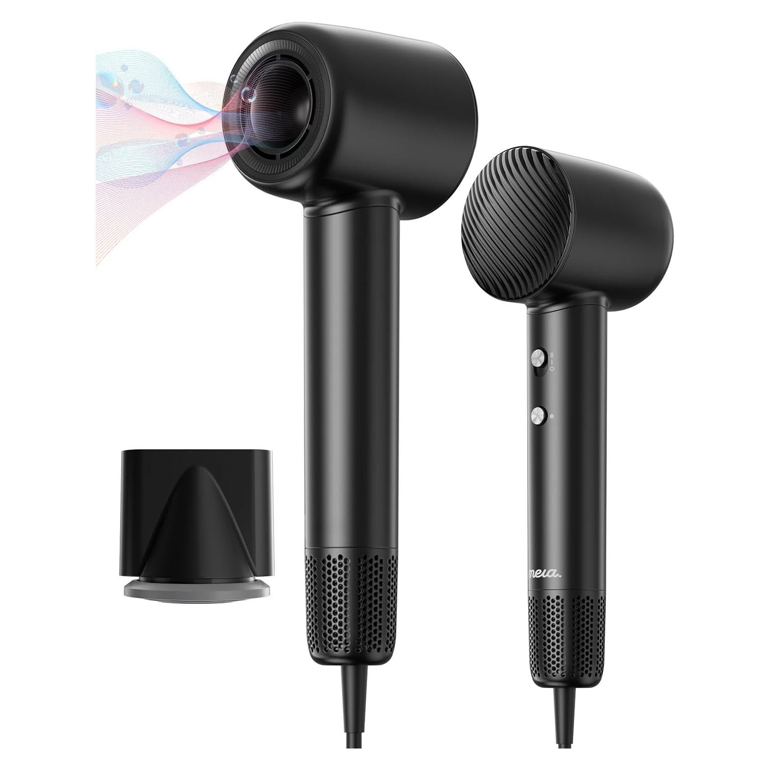 Secador de pelo Mera M3 1500W, 110,000 RPM, iones negativos