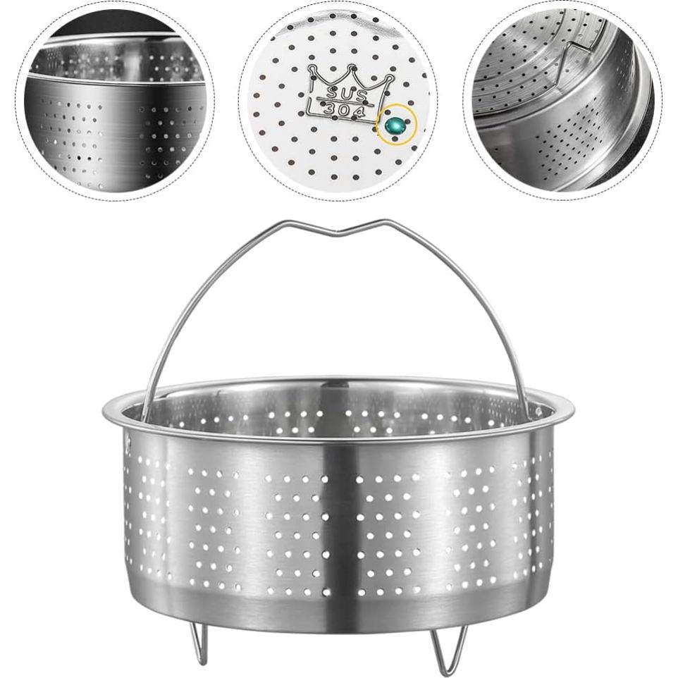Cesta de Vapor de Acero Inoxidable UPKOCH 17.5 cm para Cocina