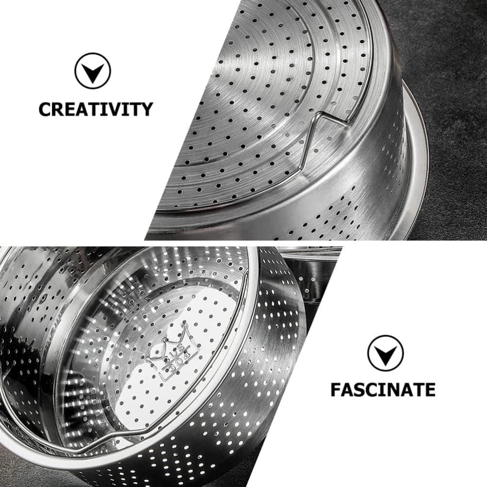 Cesta de Vapor de Acero Inoxidable UPKOCH 17.5 cm para Cocina