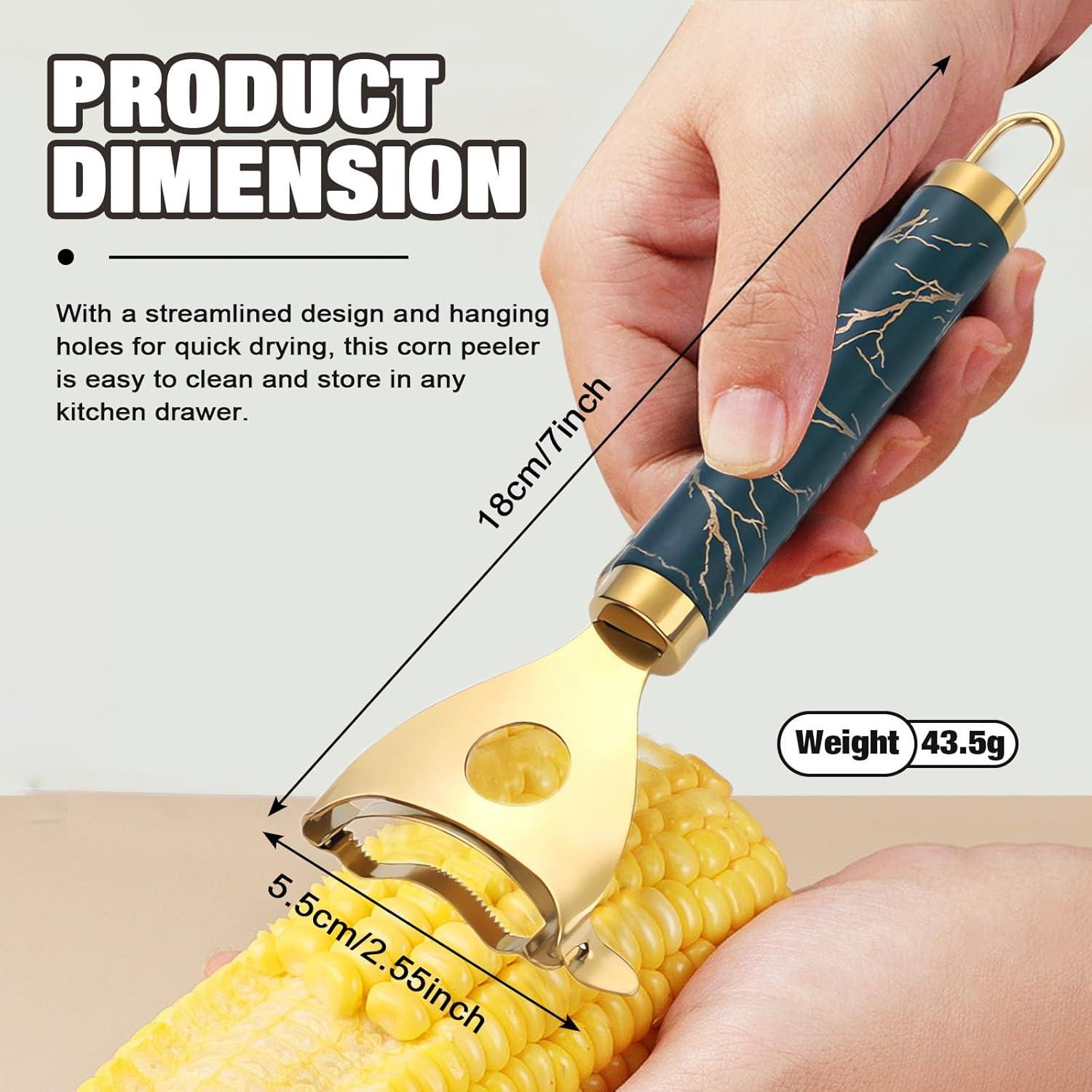 Corn Shucker, Corn Cob Stripper Tool, Stainless Steel Multifunctional Scraper, Kitchen Remover Tool Cutter