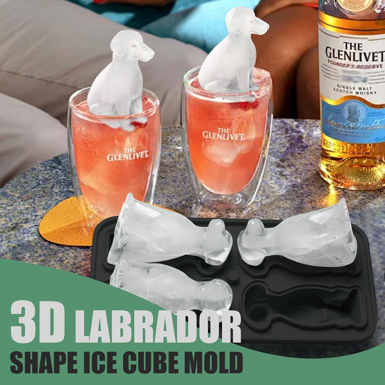 Molde de Hielo Labrador 3D Admaison - Silicona Grado Alimenticio