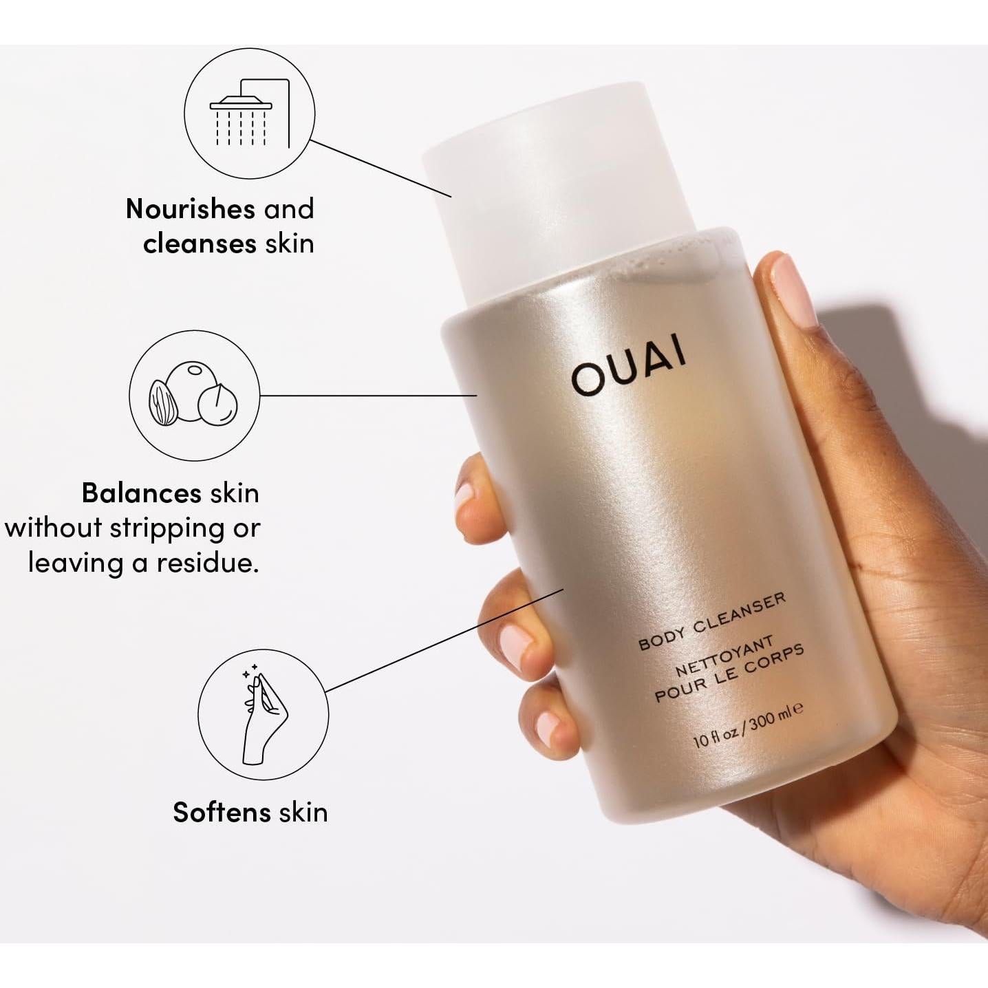 Gel de Ducha OUAI Dean Street 295 ml - Hidratante con Jojoba