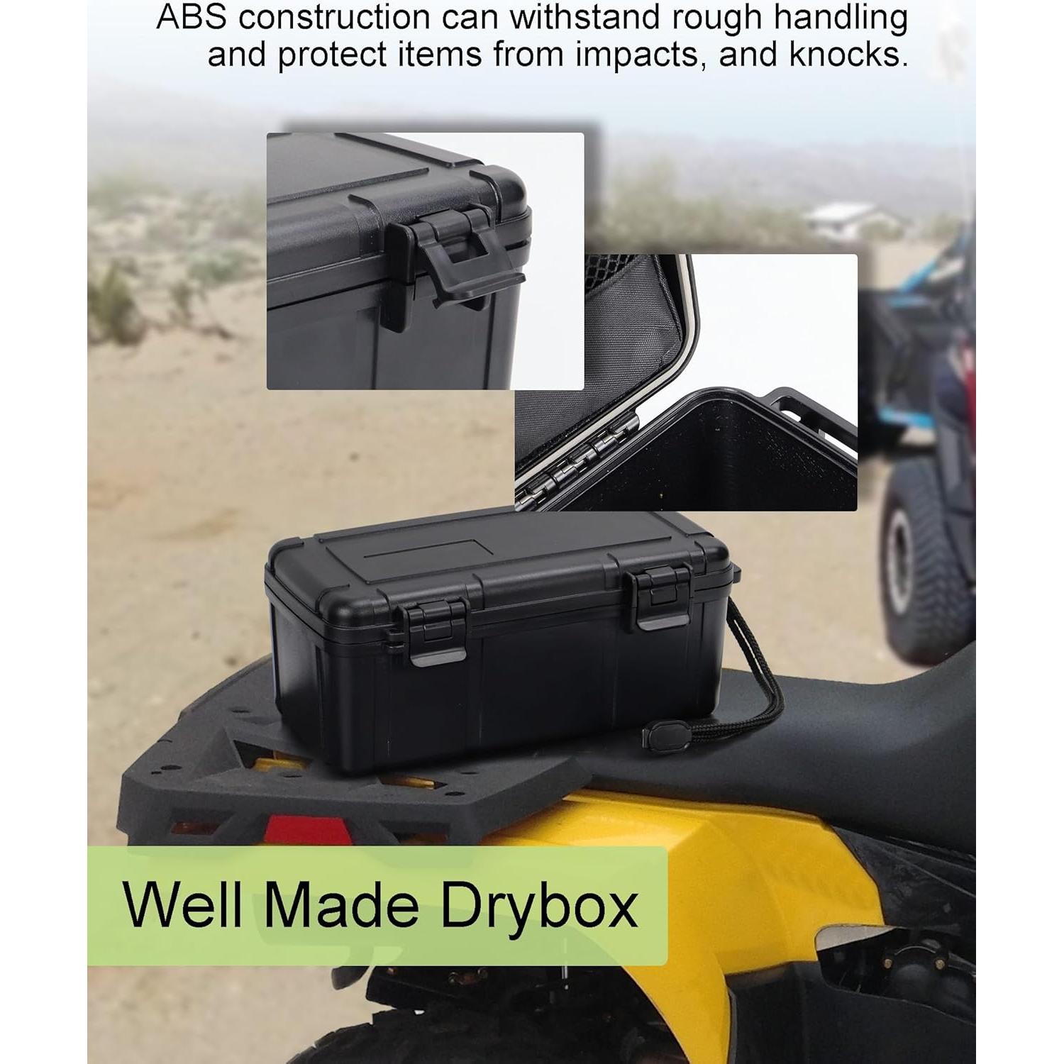 Waterproof Box Dry Box for Kayak Waterproof Phone Box with Pocket Mesh Dry Box Waterproof Boat Box Waterproof Case Box Containers for Kayaking Drybox Floating Case