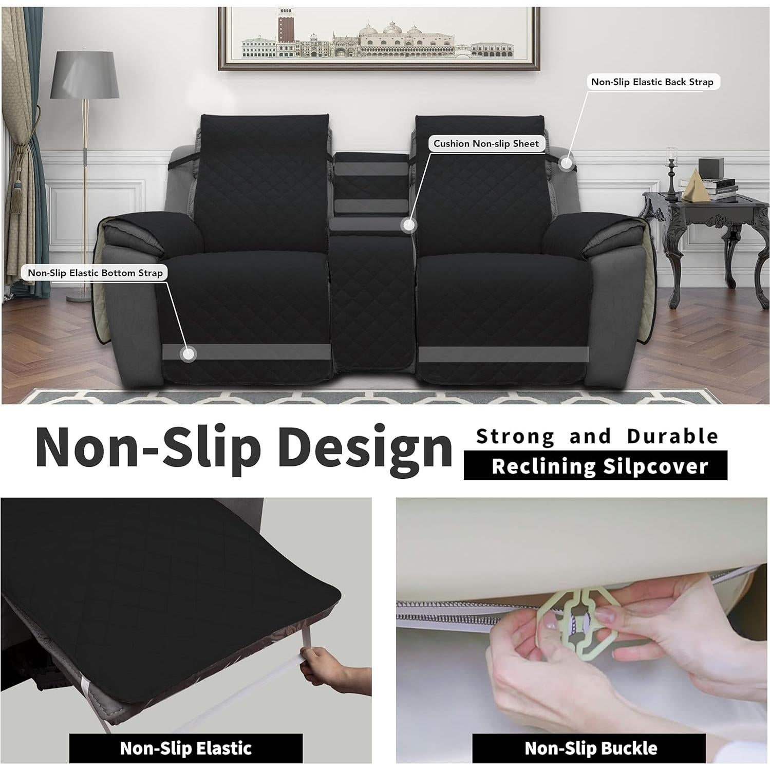 Funda de Sofá Loveseat Recliner Easy-Going Antideslizante