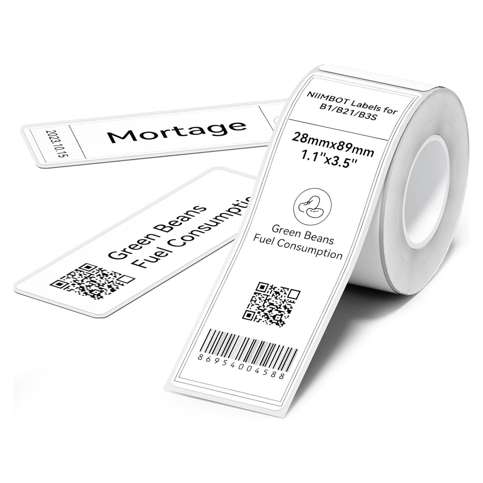 Etiquetas Térmicas NIIMBOT 28x89mm para B1 B21 B3S K3