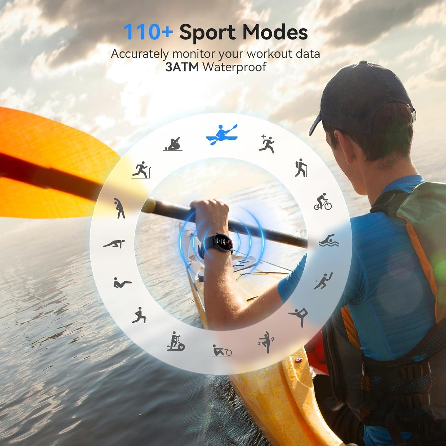 Reloj Inteligente AEAC AMOLED 1.32" Monitoreo Salud H/M