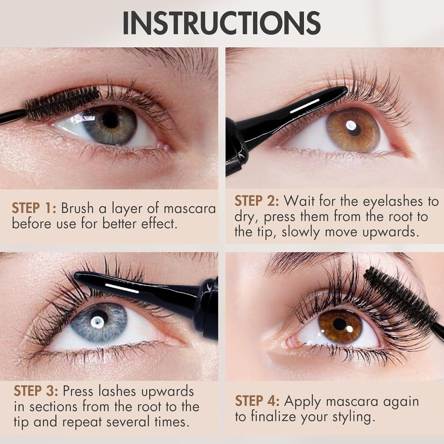 Rizador de Pestañas Eléctrico Embagol Negro 4 Modos Calentamiento Rápido