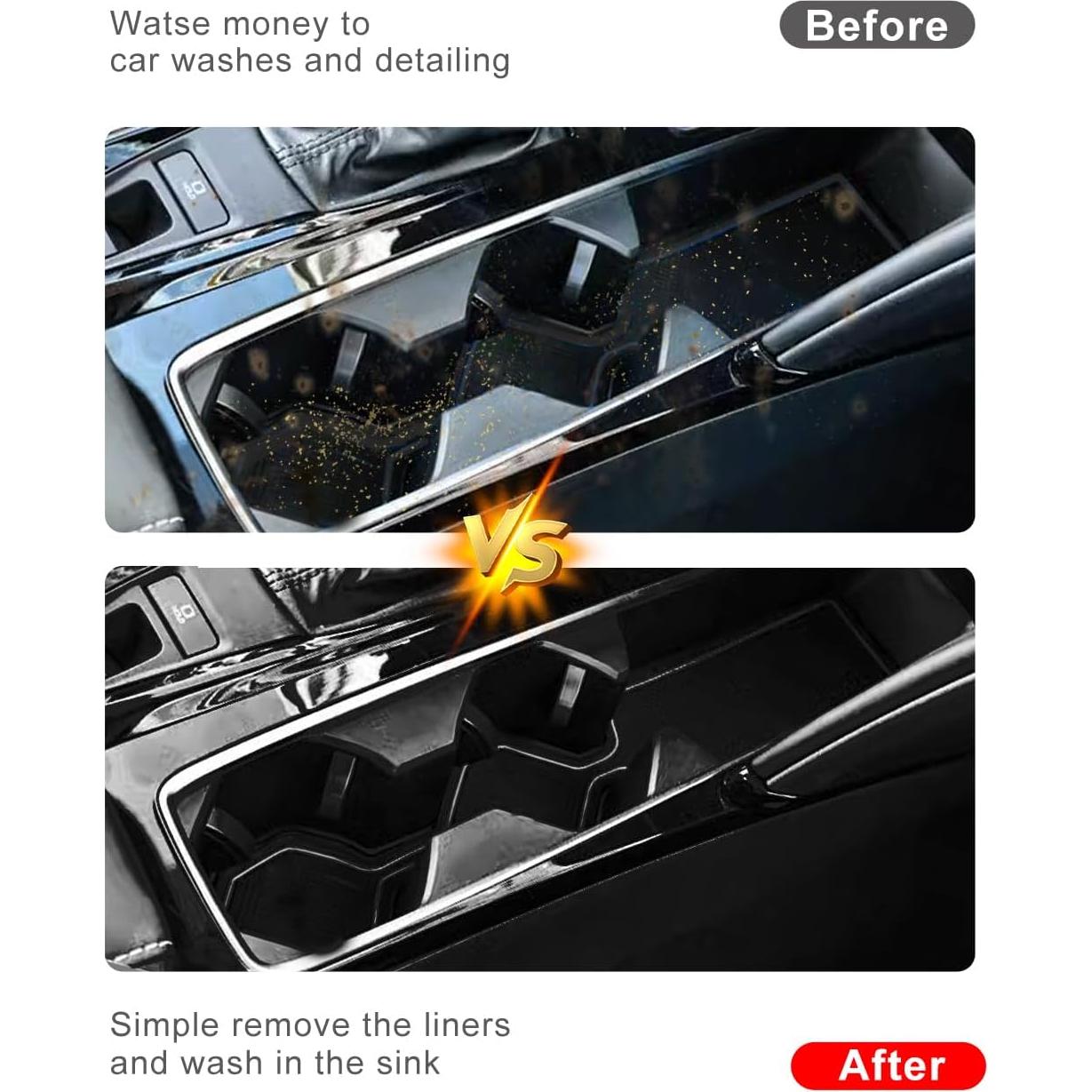 Insertos para Portavasos KEPHTH Toyota Camry 2025 - 18 Piezas Negro