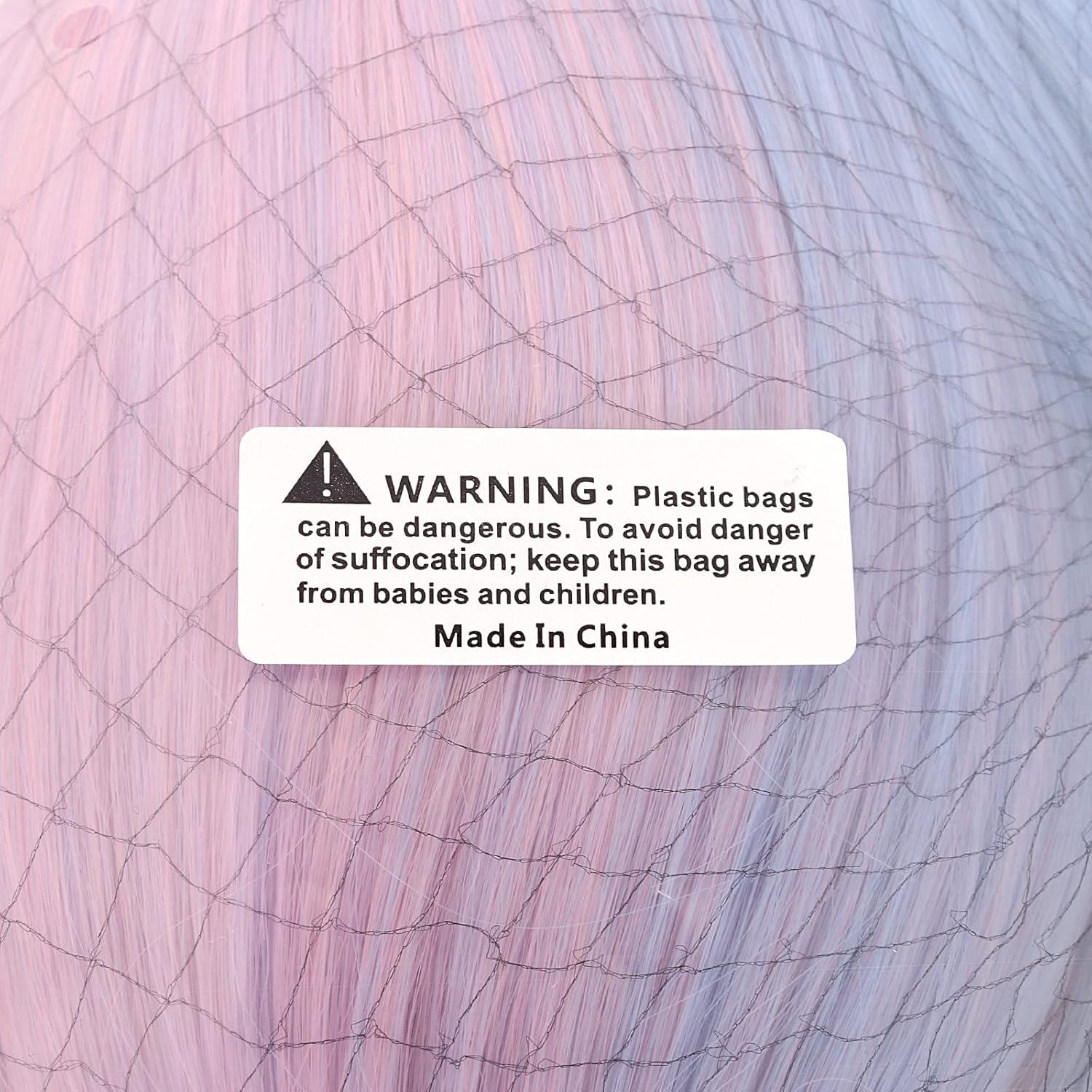 Peluca Larga Ondulada MapofBeauty 70 cm Azul/Púrpura/Rosa