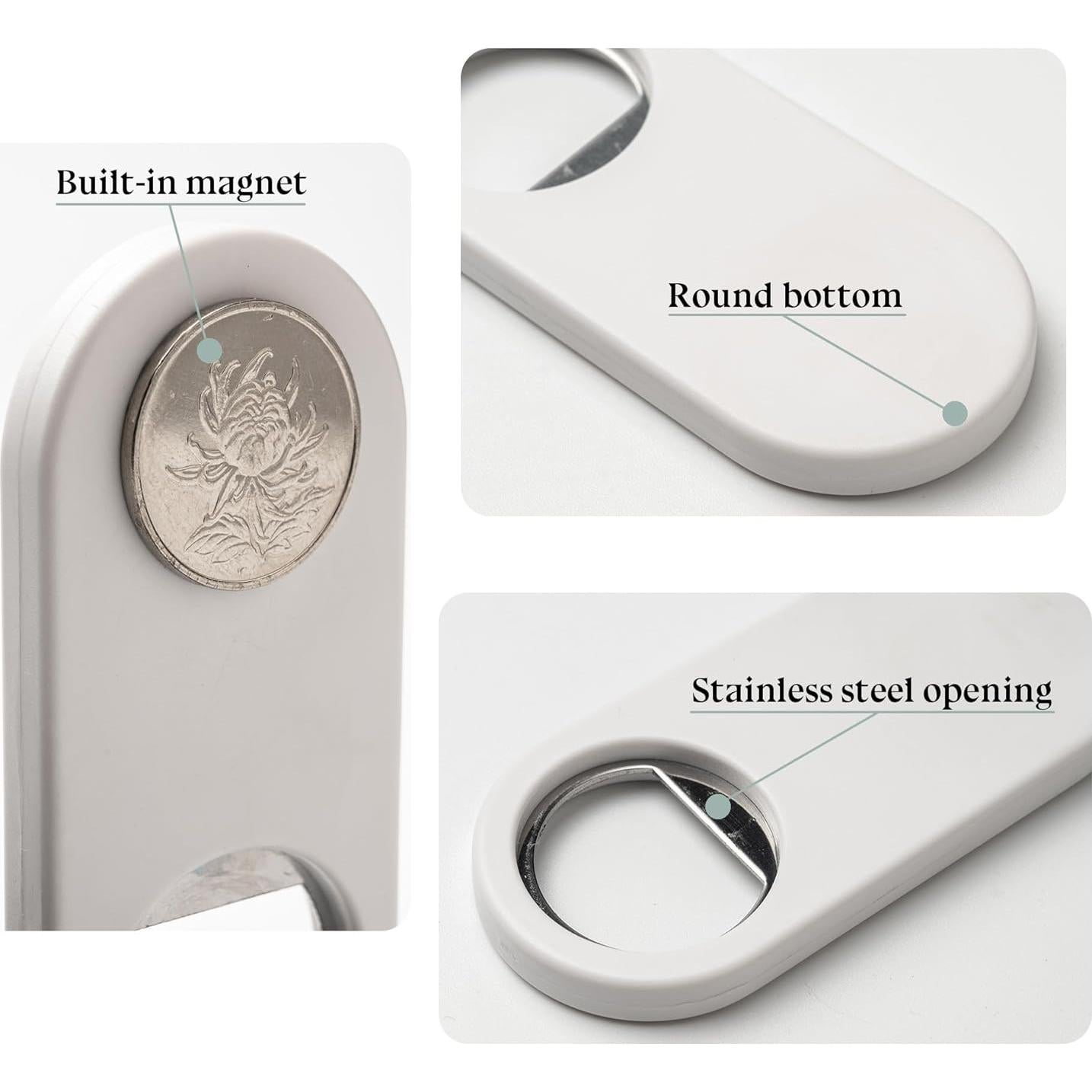 Abrebotellas Magnético HyJeryty con Recogedor de Tapas