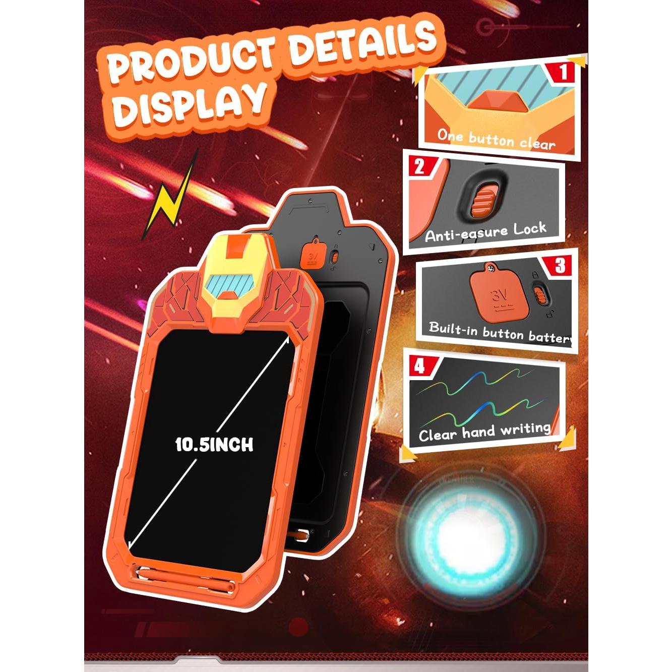 Tableta de Escritura LCD BUKEBU 10" Colorida para Niños