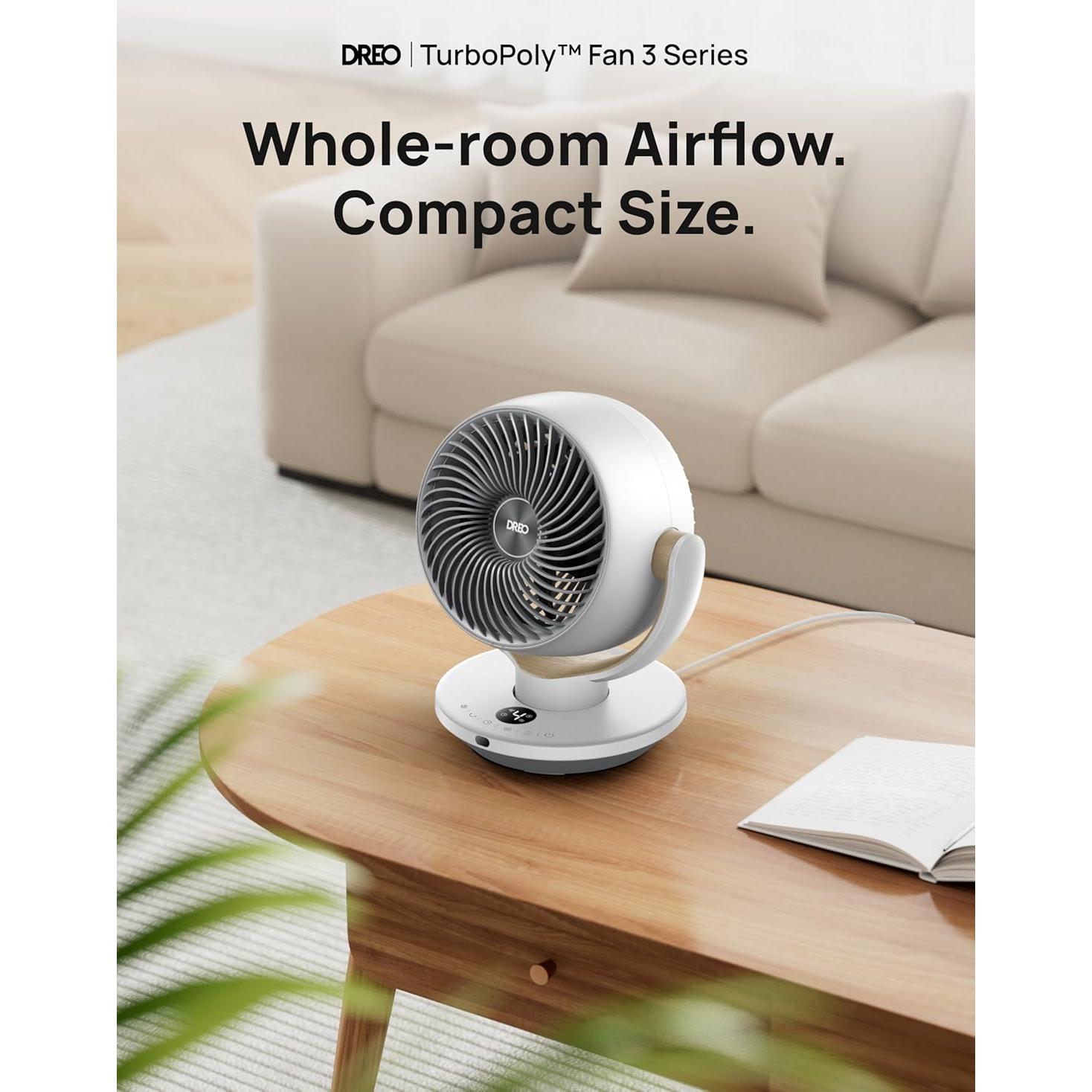 Ventilador Dreo DR-HAF005 Blanco Perla 11.81" Silencioso