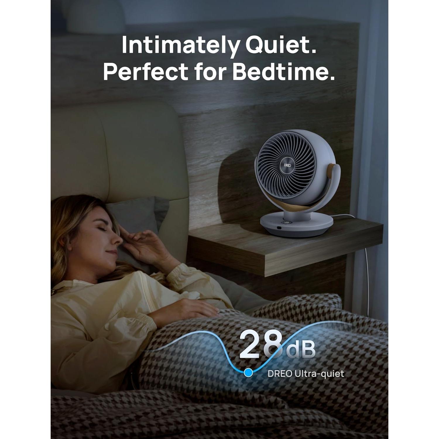 Ventilador Dreo DR-HAF005 Blanco Perla 11.81" Silencioso