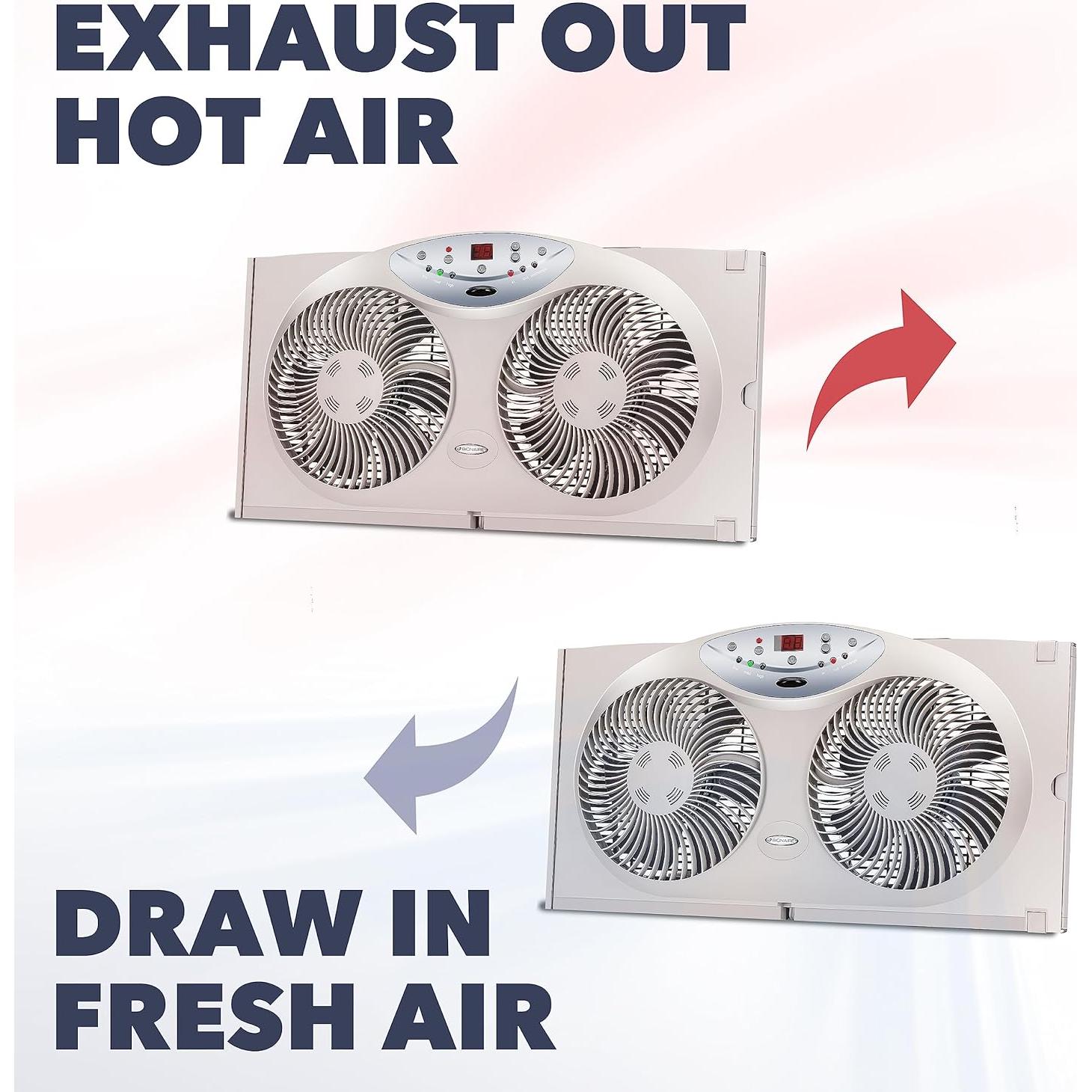 Ventilador de Ventana Bionaire BW2300-N con Control Remoto