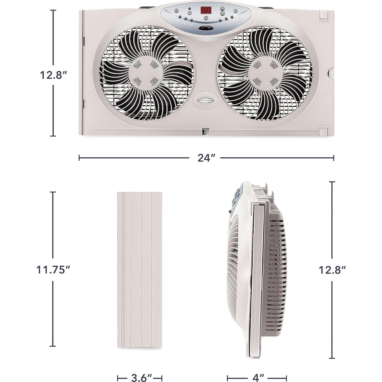 Ventilador de Ventana Bionaire BW2300-N con Control Remoto