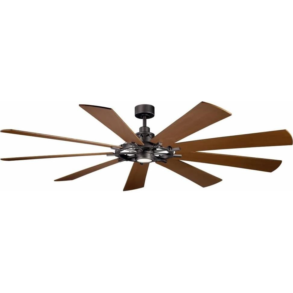 Ventilador de Techo Kichler Gentry LED 215,9 cm Zinc Envejecido