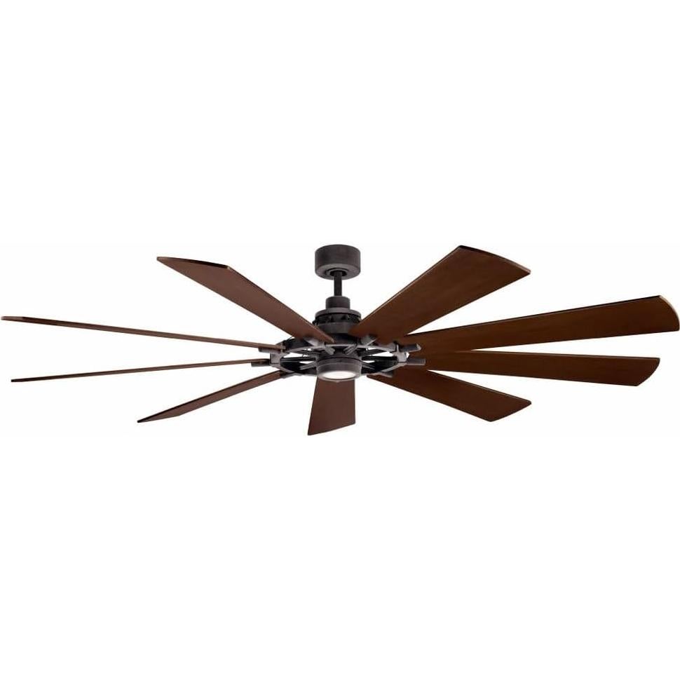 Ventilador de Techo Kichler Gentry LED 215,9 cm Zinc Envejecido