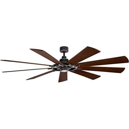 Ventilador de Techo Kichler Gentry LED 215,9 cm Zinc Envejecido
