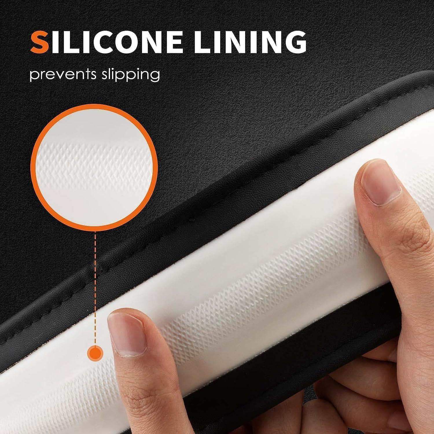 Cubierta de Volante HOTOR Universal Cuero Negro 37-38 cm