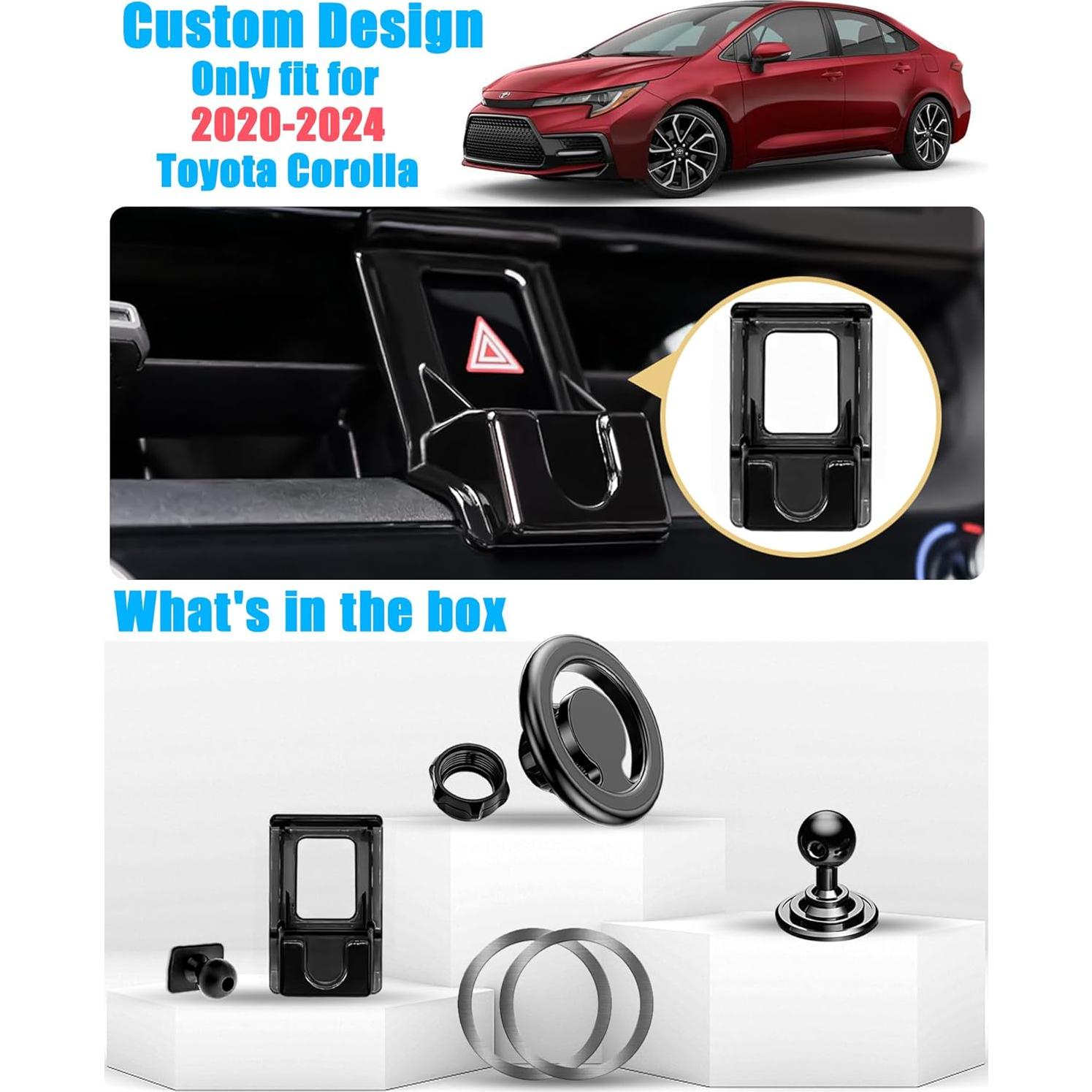 Soporte Magnético para Teléfono de Coche Toyota Corolla 2020-2024