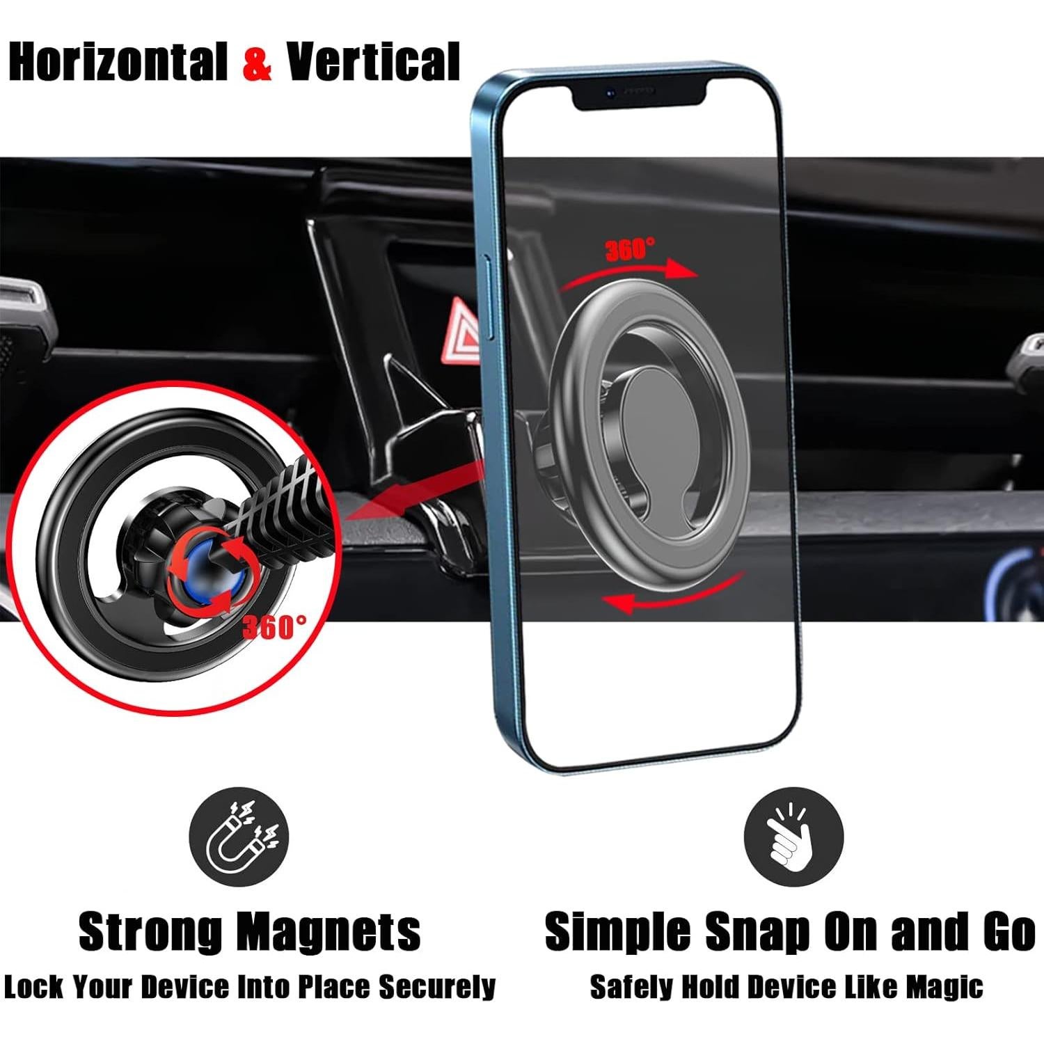 Soporte Magnético para Teléfono de Coche Toyota Corolla 2020-2024