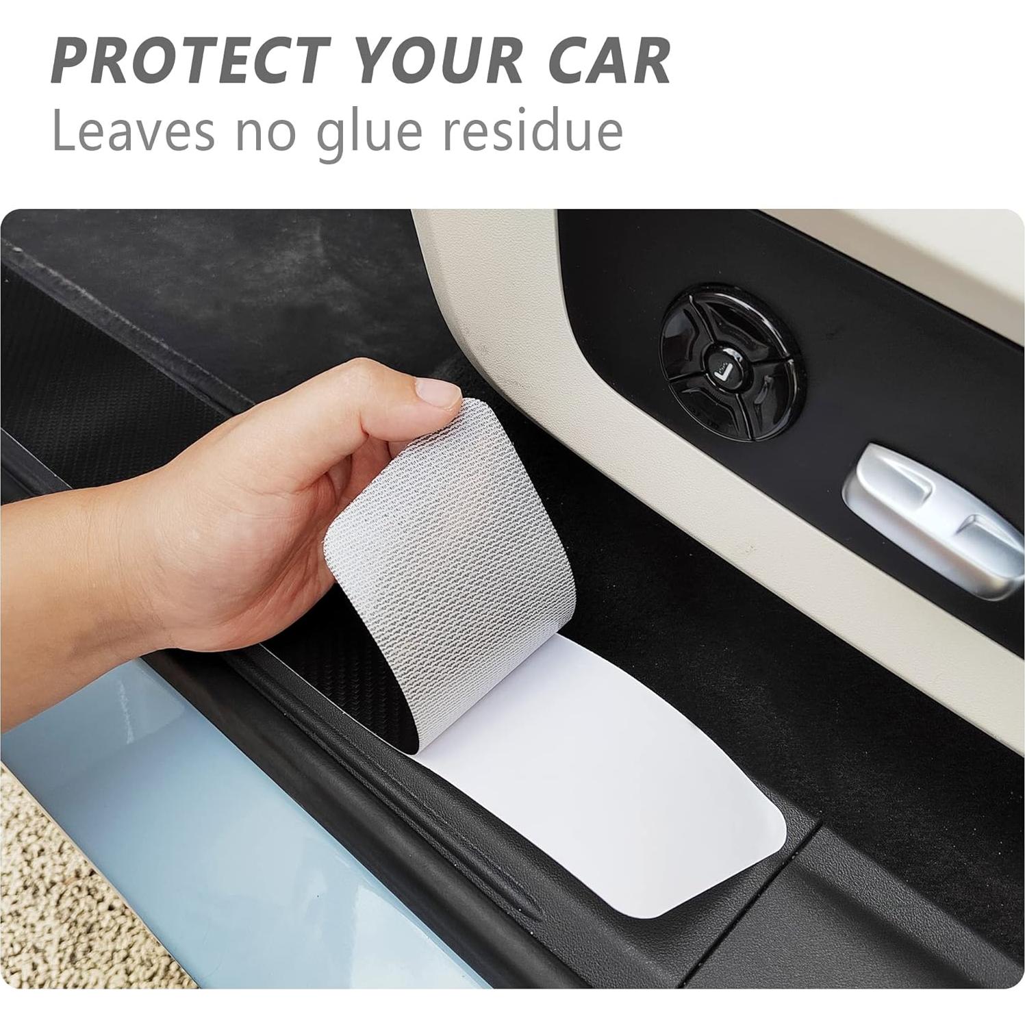 Protector de Umbral de Puerta Turcee 5 Piezas Fibra de Carbono