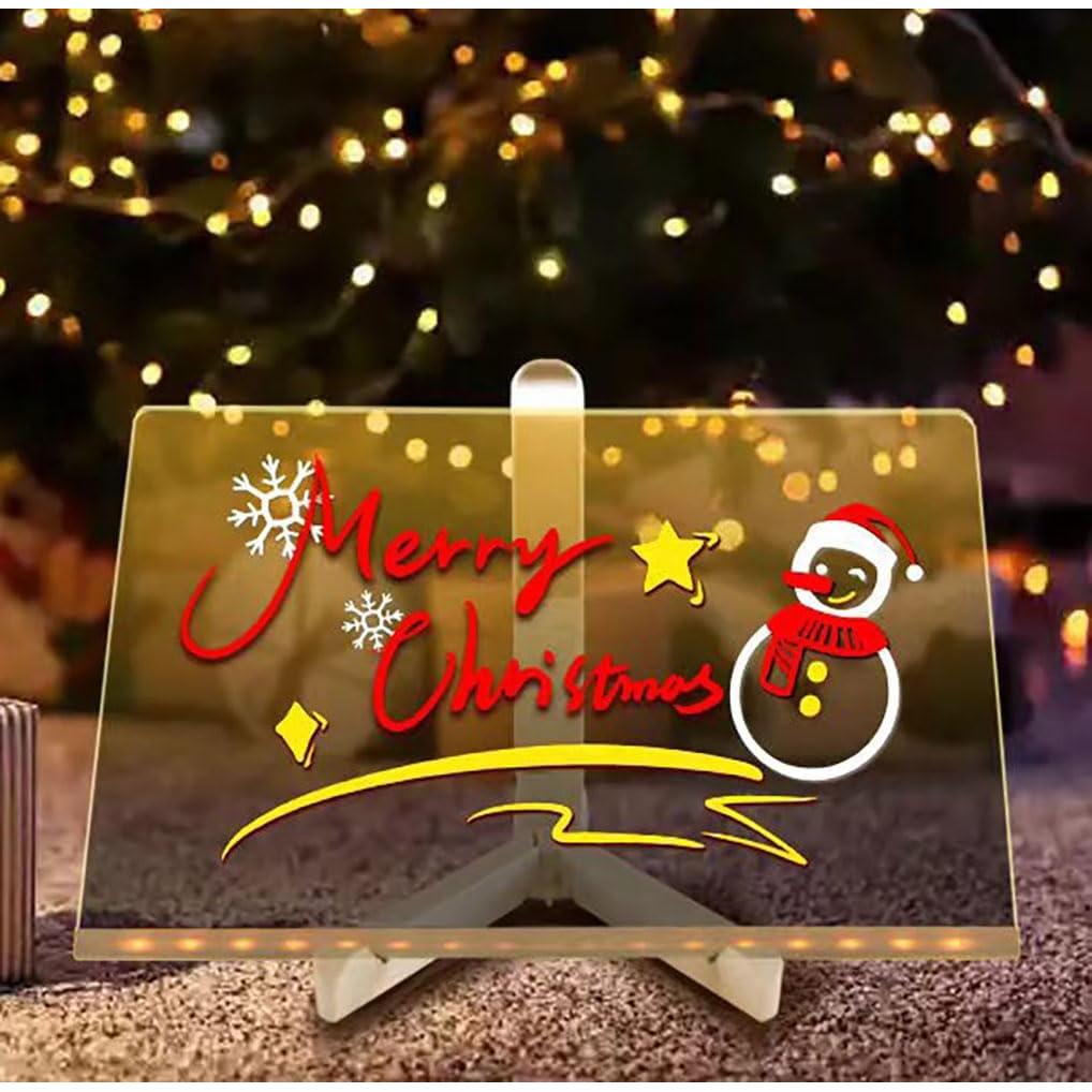 Tablero Acrílico Iluminado 30x20 cm TaTasay con 7 Bolígrafos