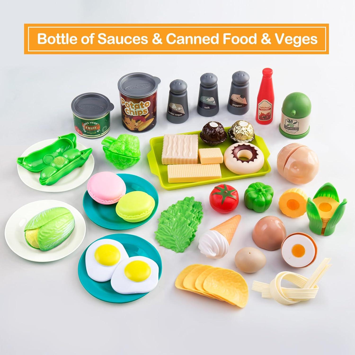 Juego de Cocina 150Pcs JokerKing - Accesorios para Niños Turquesa