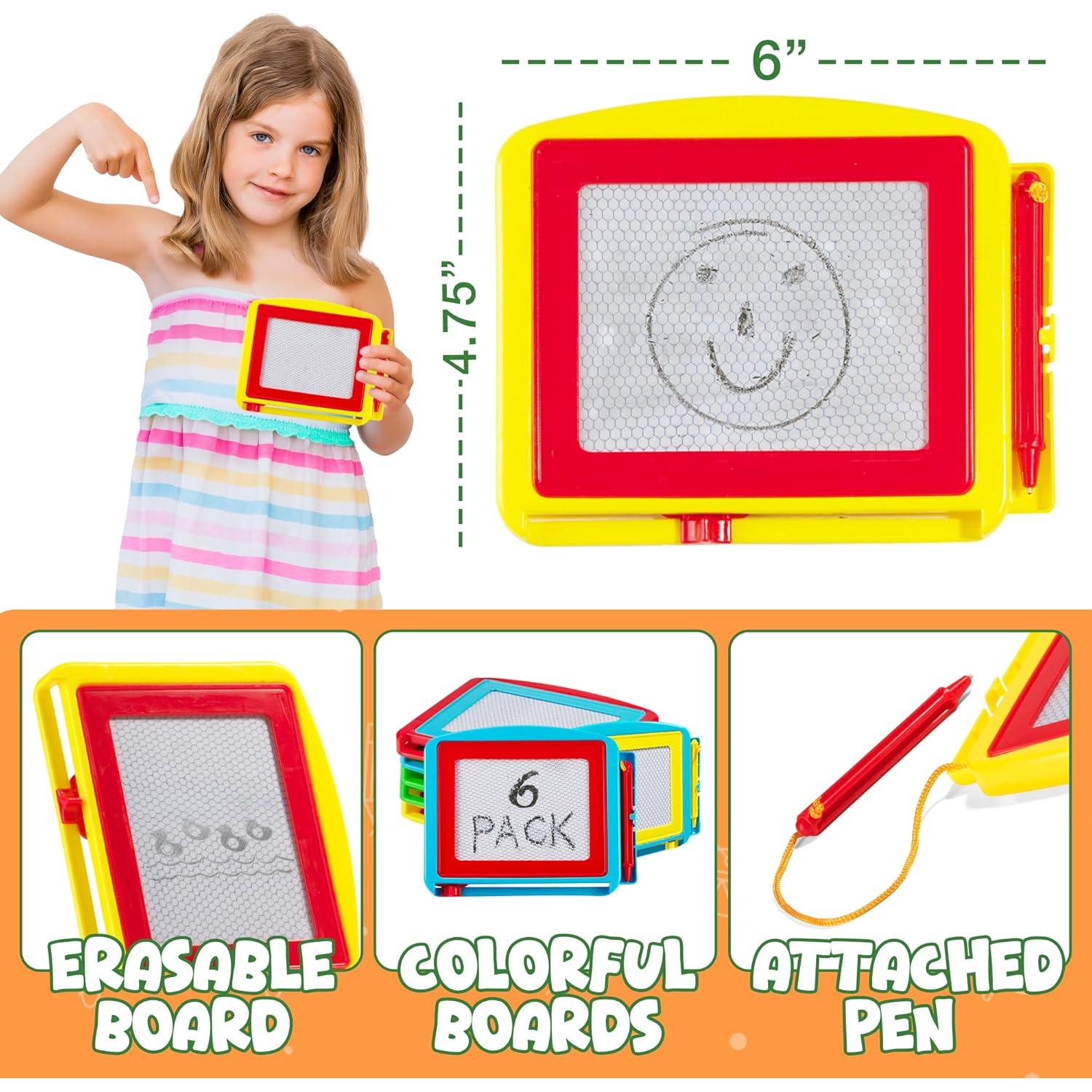 Tablero de Dibujo Magnético Bedwina - Paquete de 6 Colores