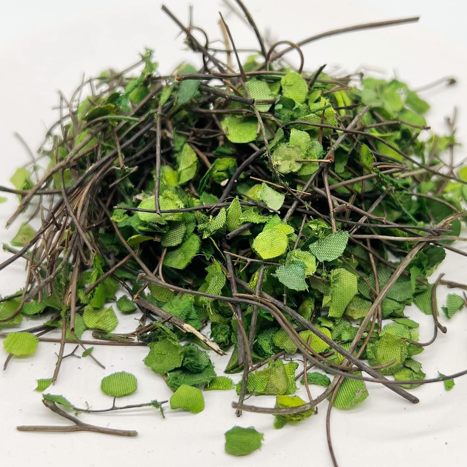 Cayway 3 Pack Model Scenery Leaf, Realistic Miniature Leaves and Artificial Bark, Simulation Leaves with Tweezers for Train Landscape Railway Artificial Grass Modeling