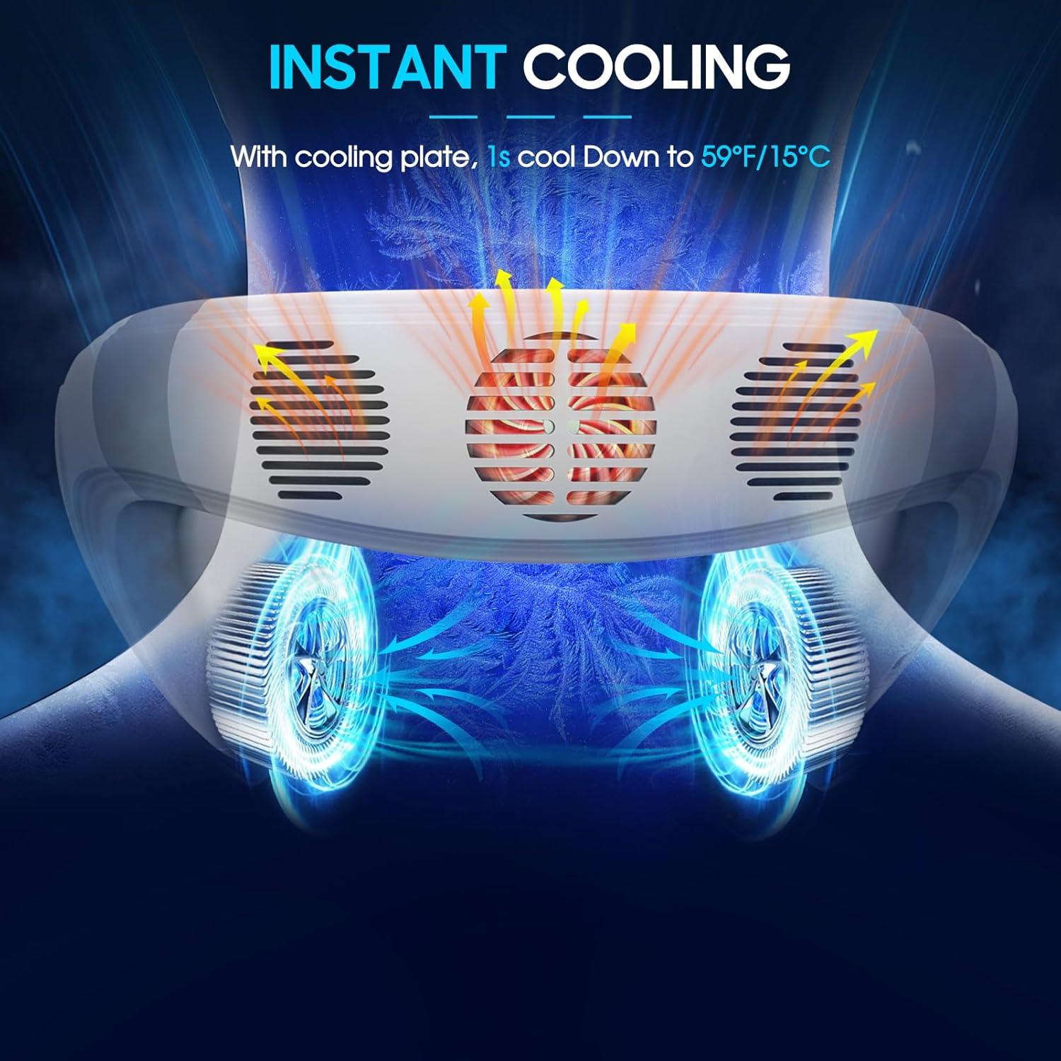 Ventilador de Cuello FAMOTANSIA Portátil 5200mAh Blanco