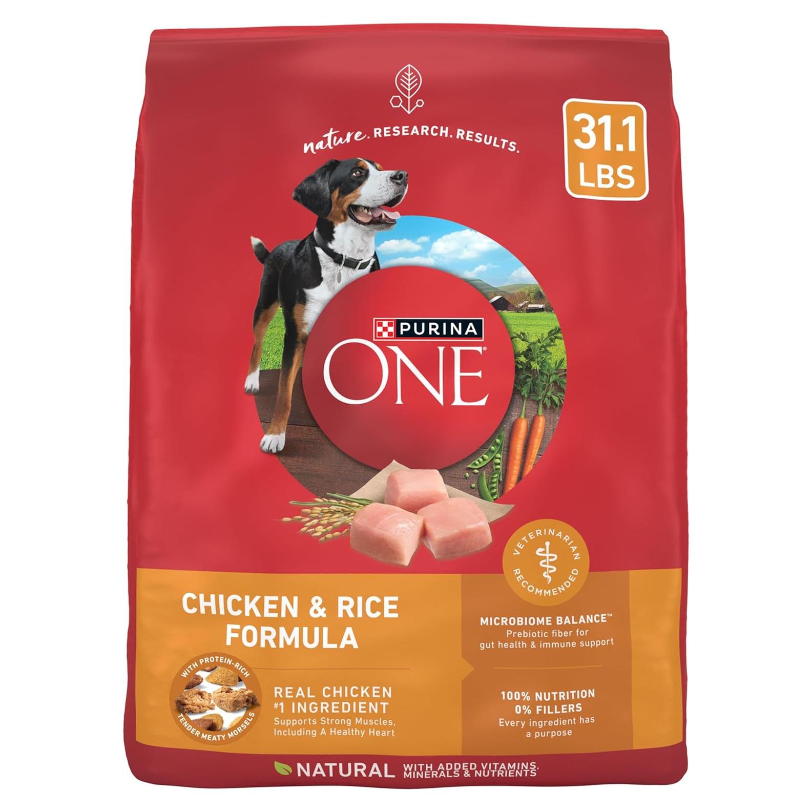 Purina ONE Comida Seca para Perros Pollo y Arroz 14.1 kg