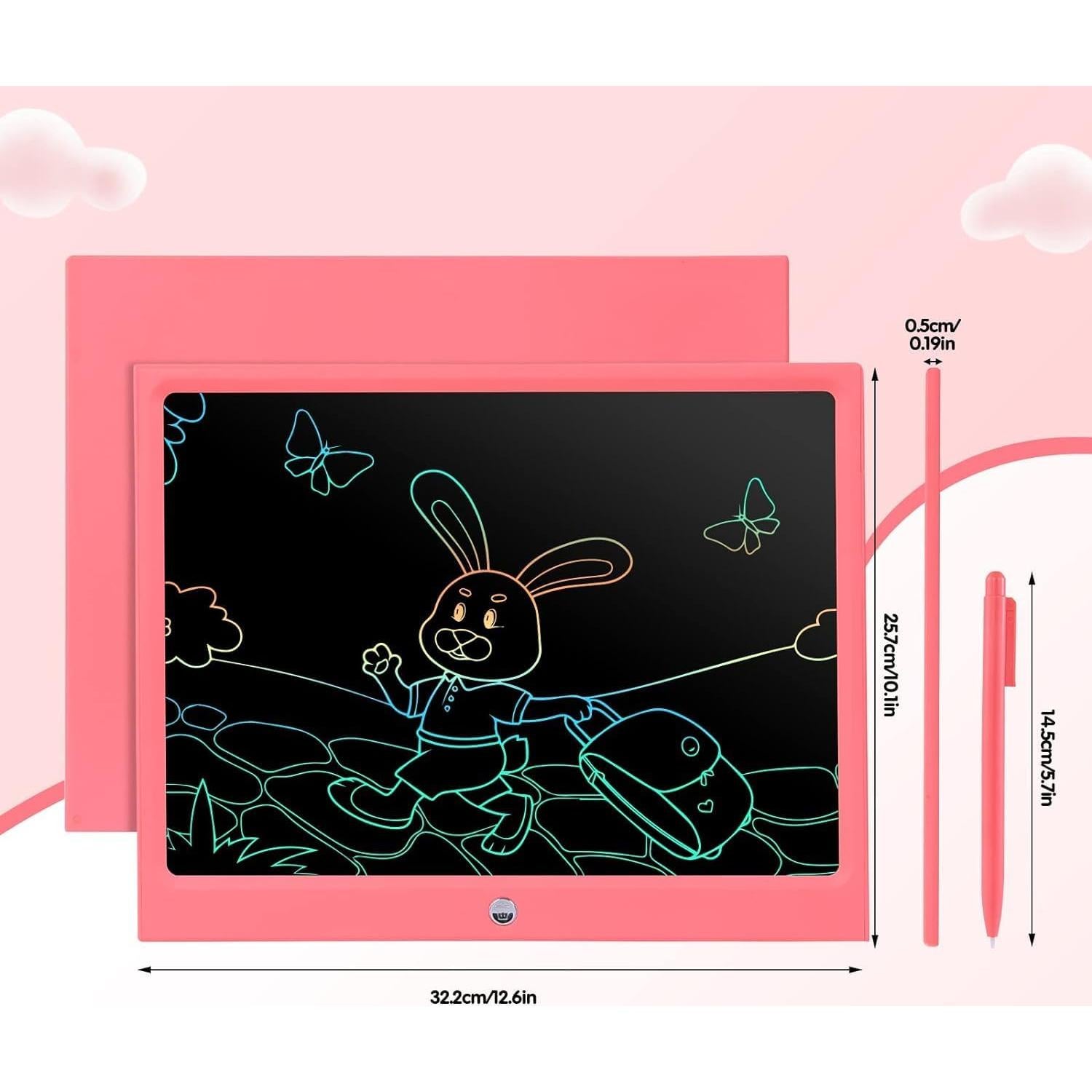 EooCoo Tableta de Escritura LCD 15" Rosa para Niños