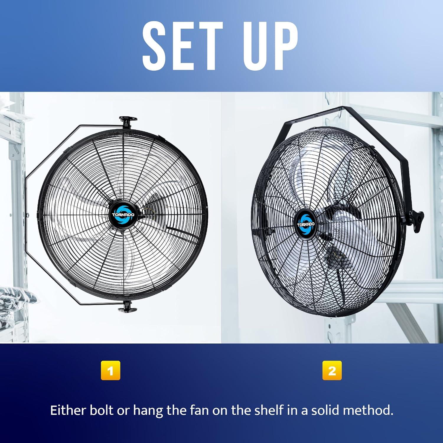 Ventilador Industrial Tornado 18" Pared 3 Velocidades 4000 CFM