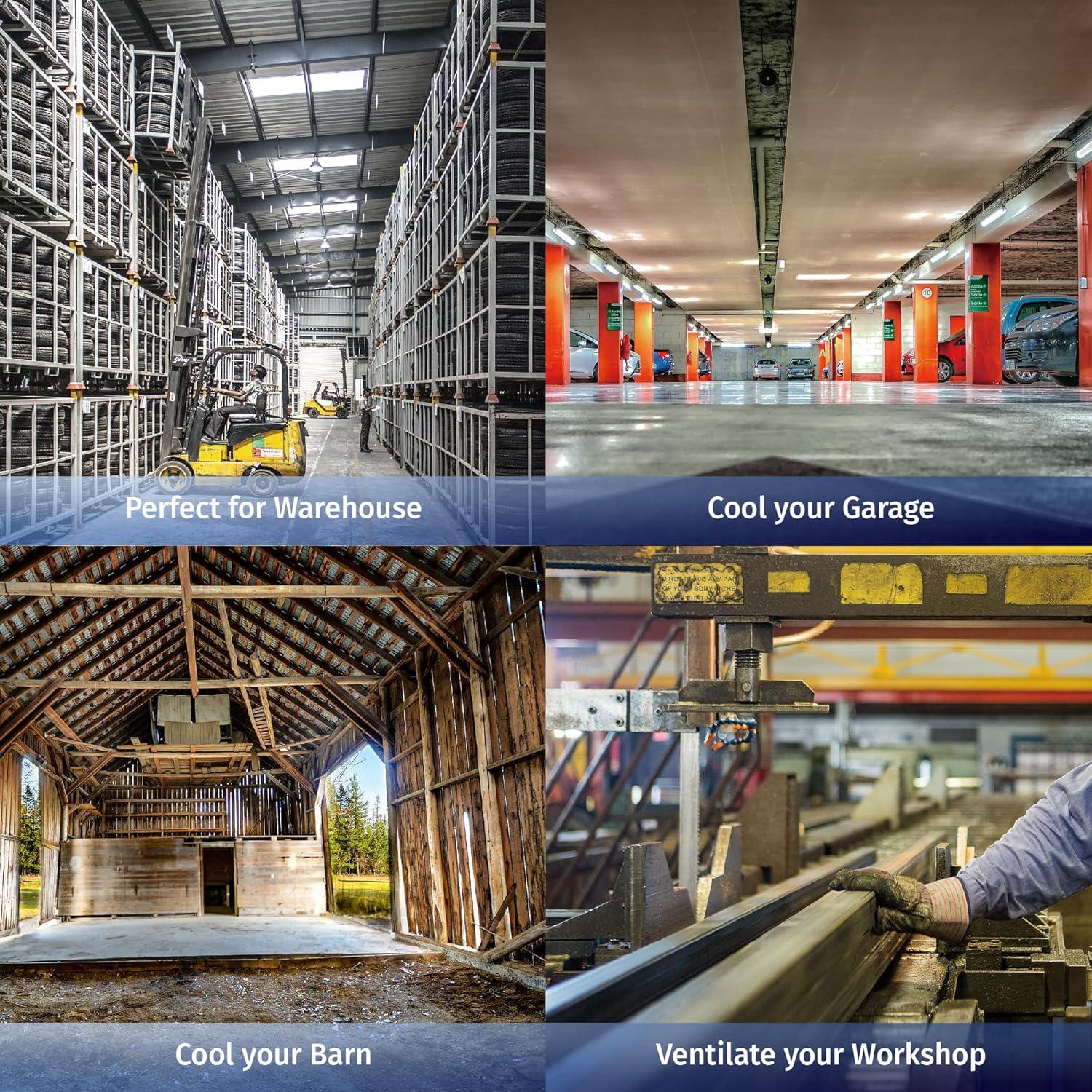 Ventilador Industrial Tornado 18" Pared 3 Velocidades 4000 CFM