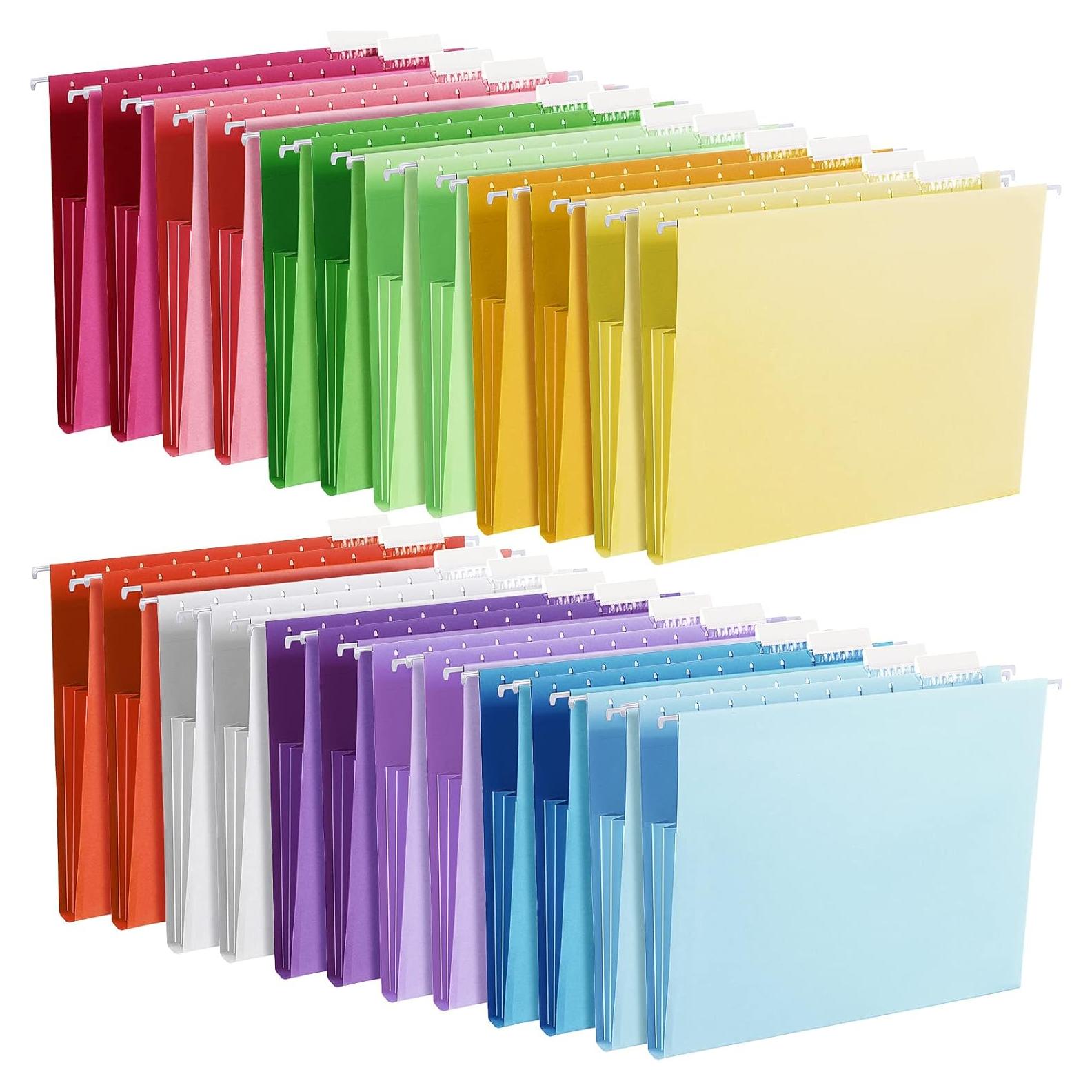 Carpetas de Archivo Colgantes Yaomiao 24 Piezas Color Brillante