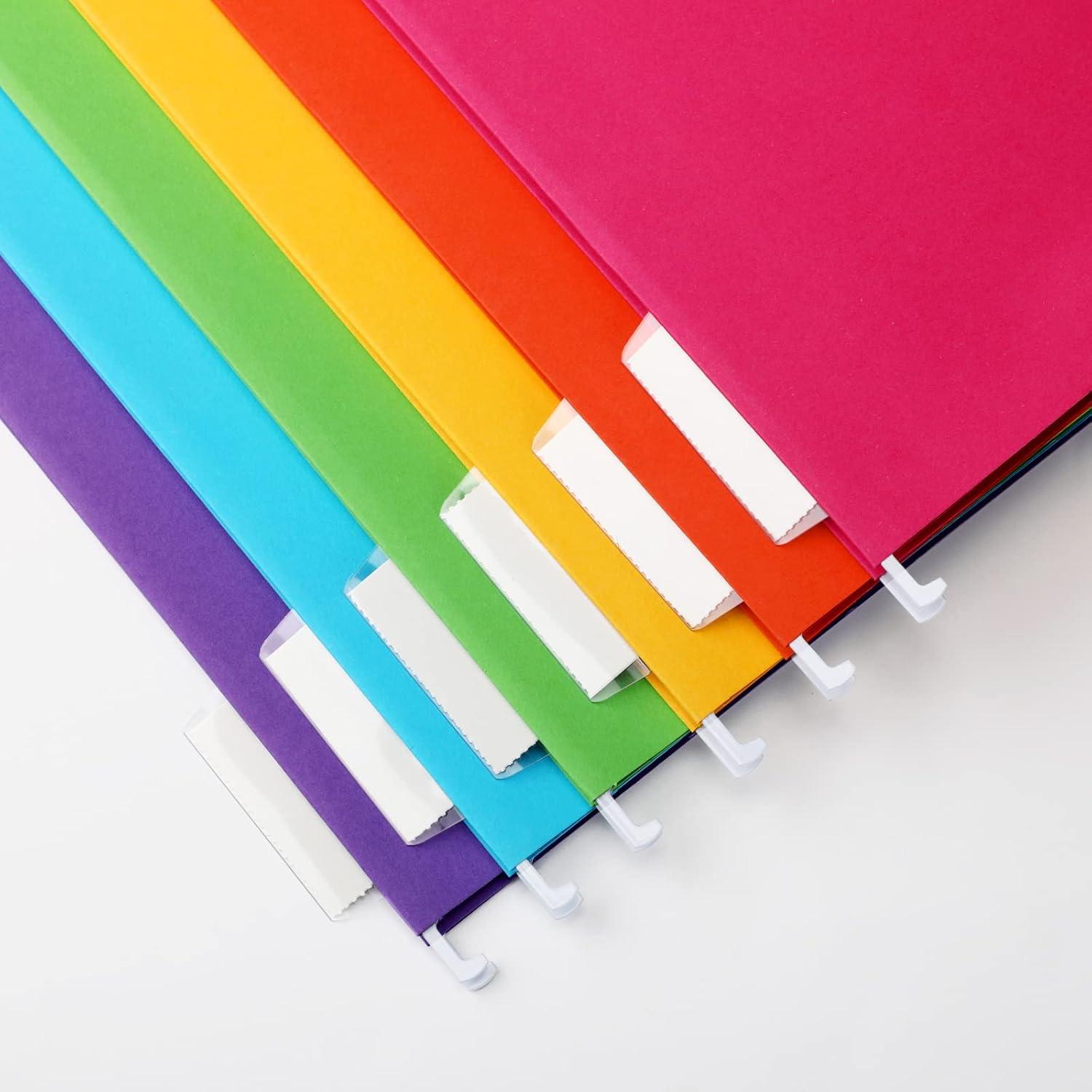 Carpetas de Archivo Colgantes Yaomiao 24 Piezas Color Brillante