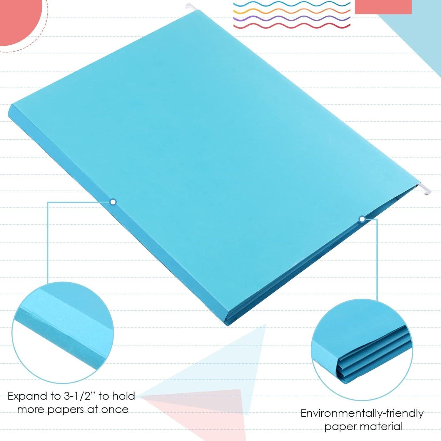 Carpetas de Archivo Colgantes Yaomiao 24 Piezas Color Brillante