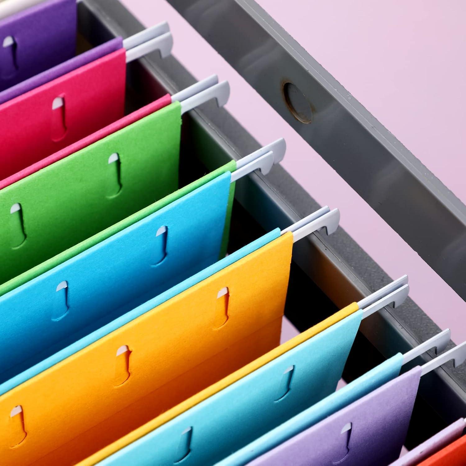 Carpetas de Archivo Colgantes Yaomiao 24 Piezas Color Brillante