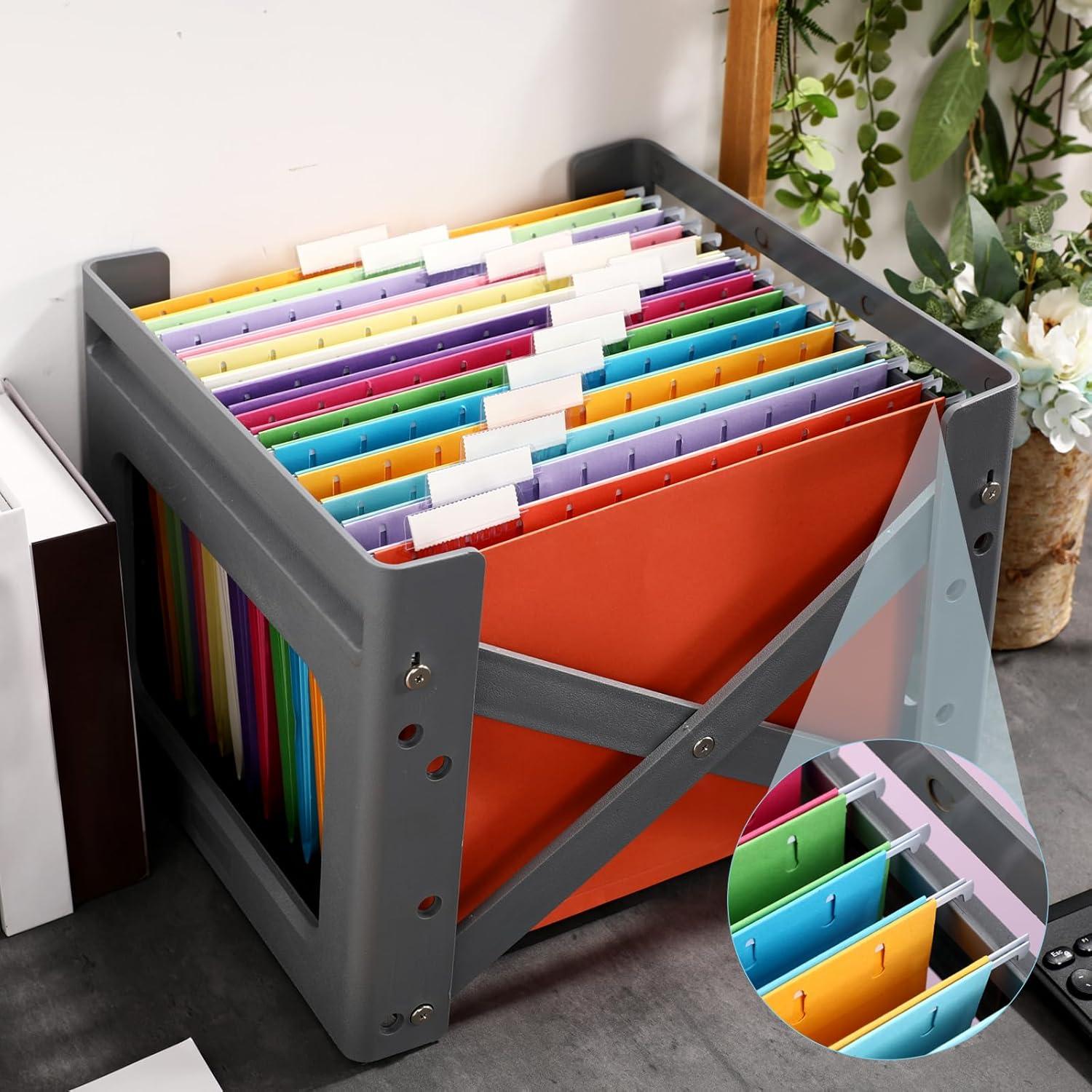 Carpetas de Archivo Colgantes Yaomiao 24 Piezas Color Brillante