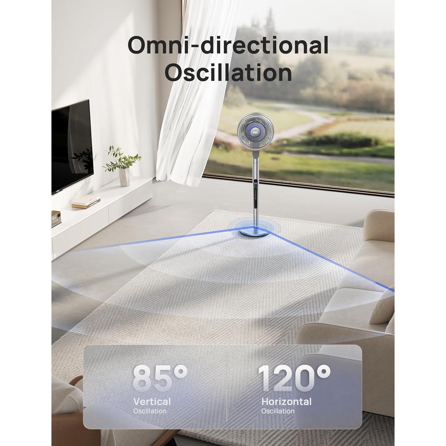 Ventilador de pedestal Dreo DR-HPF005S 10 aspas 10 velocidades