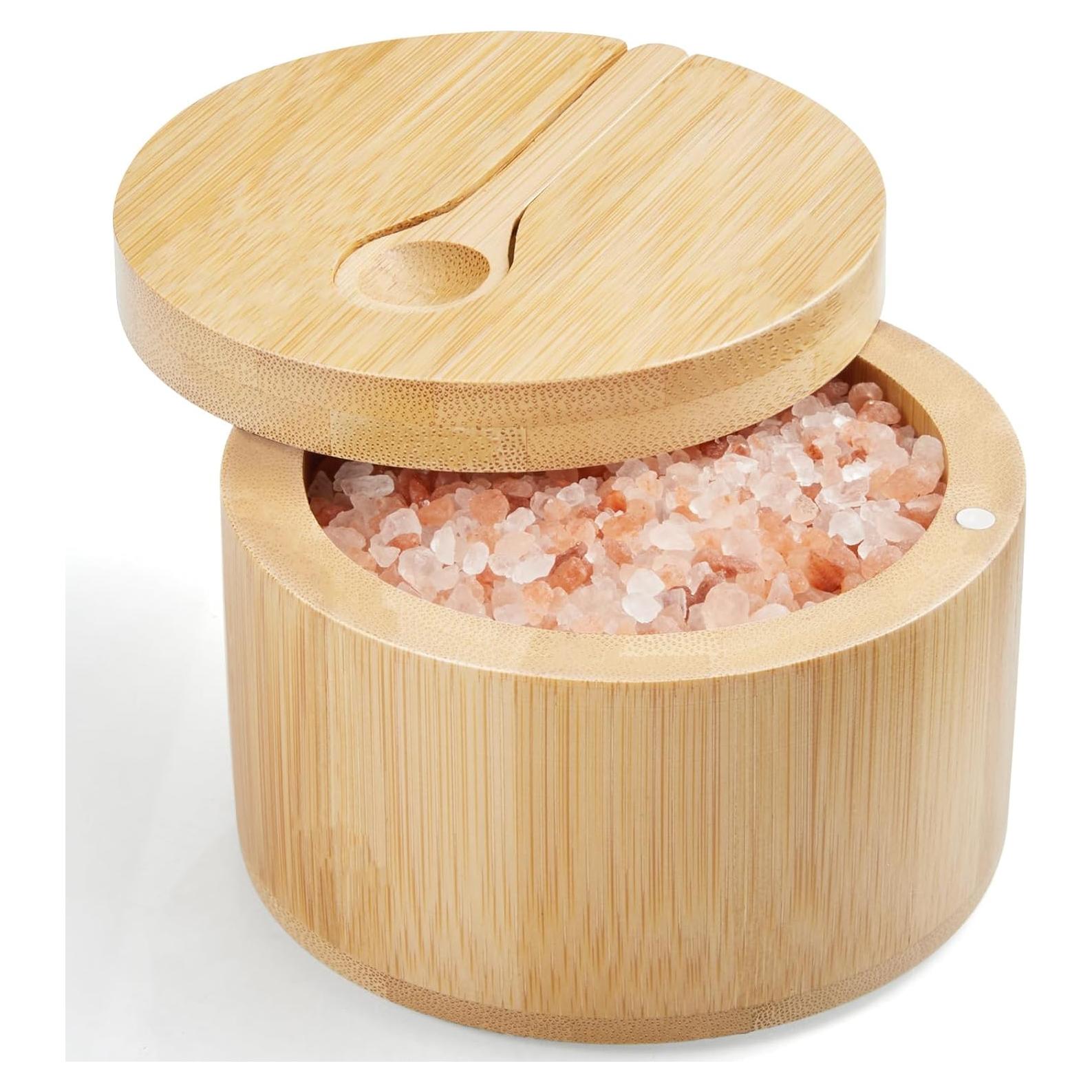 Salero de Bambú OUTNILI con Tapa Giratoria 207 g
