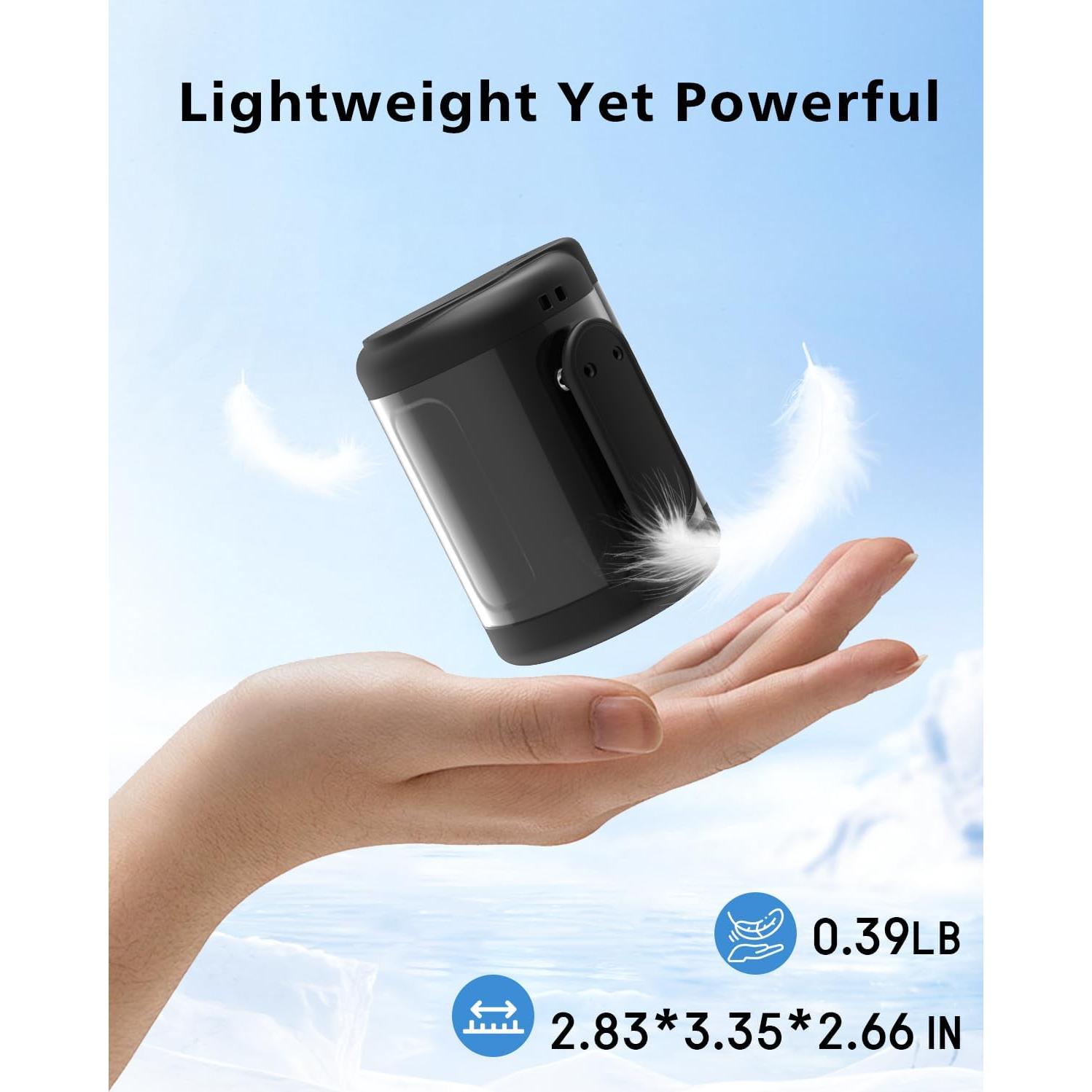 Ventilador de Cintura Portátil Nhpoi BP1185 con 100 Velocidades