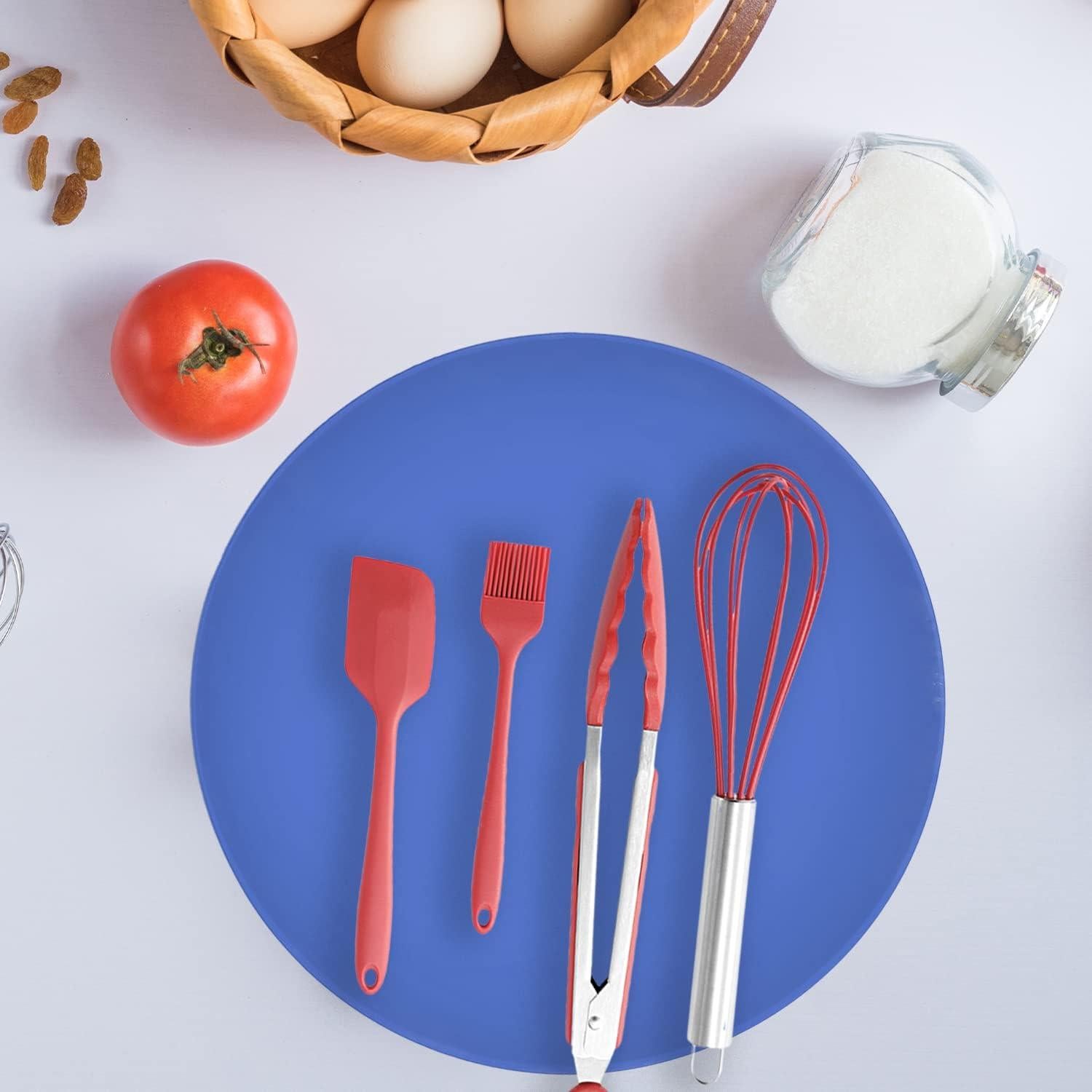 Alfombrilla Multiuso KooMall 3 Piezas Silicona Azul 20-30 cm